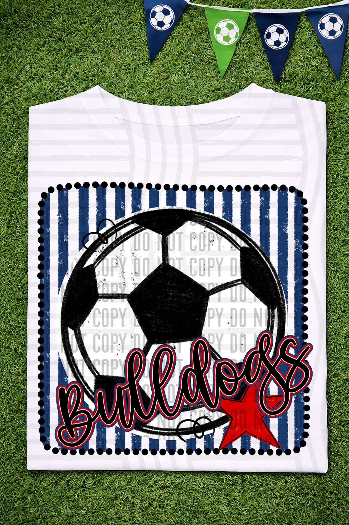 Soccer RWB Framed -  Custom + DROPDOWN - 300 DPI digital download