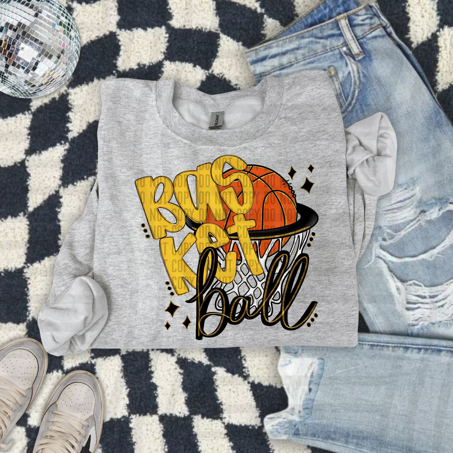 Basketball hoop -Color Dropdown Digital Download 300DPI PNG FILE