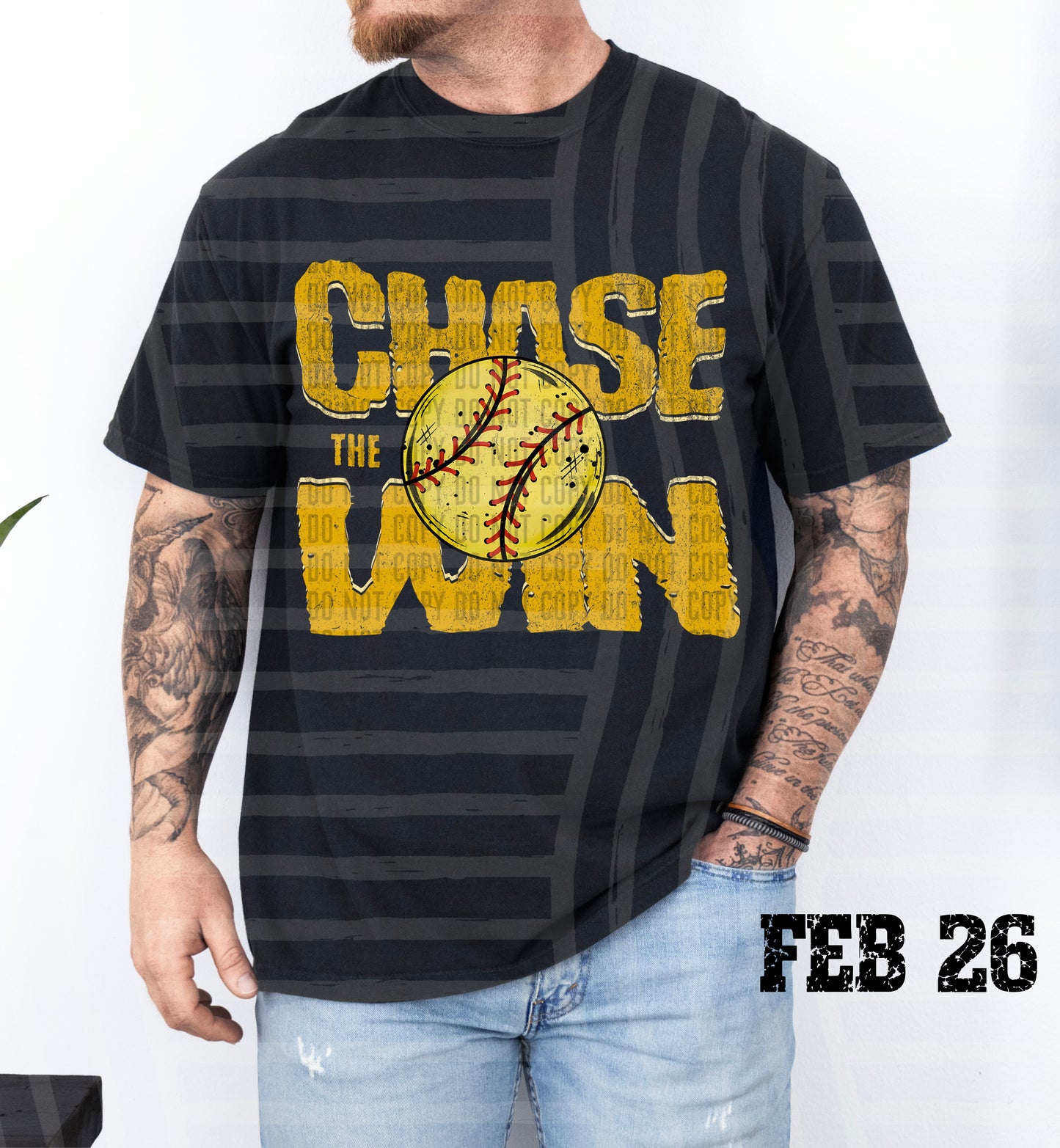Chase the Win SOFTBALL - Color Dropdown Digital Download 300DPI PNG FILE