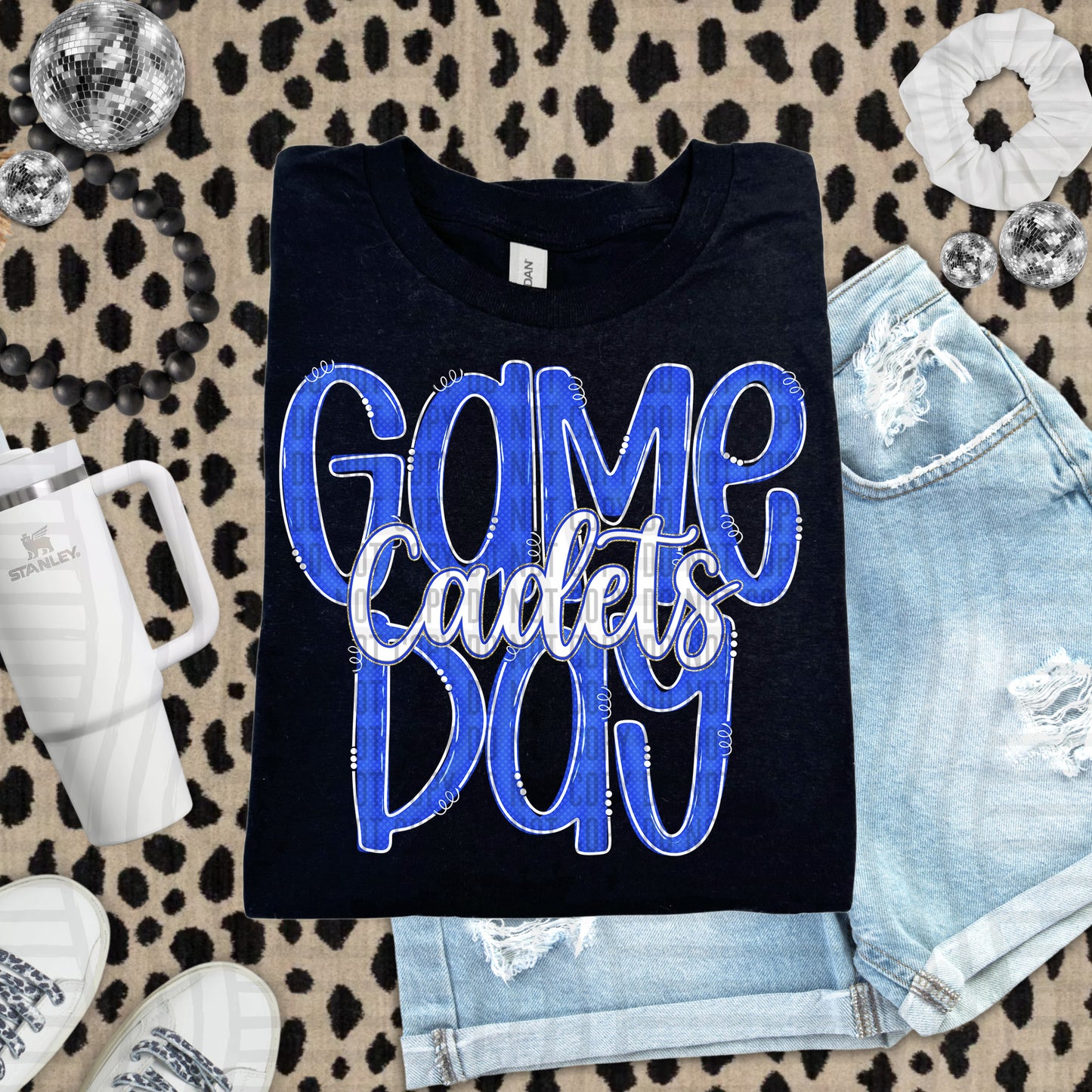 Royal - GAME DAY Doodles - 300 dpi Digital Download