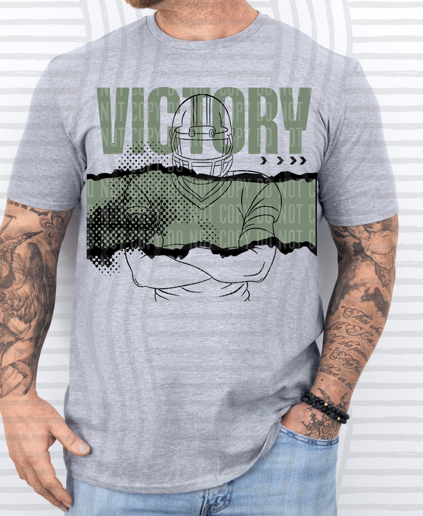 VICTORY Football - Color Dropdown Digital Download 300DPI PNG FILE