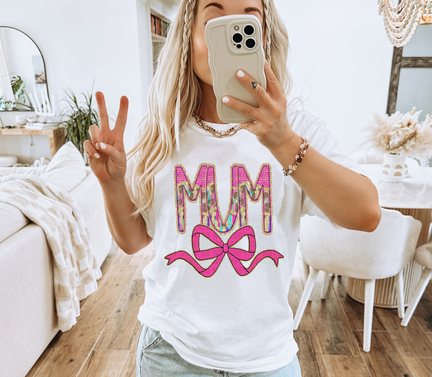 Preppy Leopard MOM NAMES (LARGE BOW) - DROPDOWN + CUSTOM - Digital Download 300DPI PNG FILE