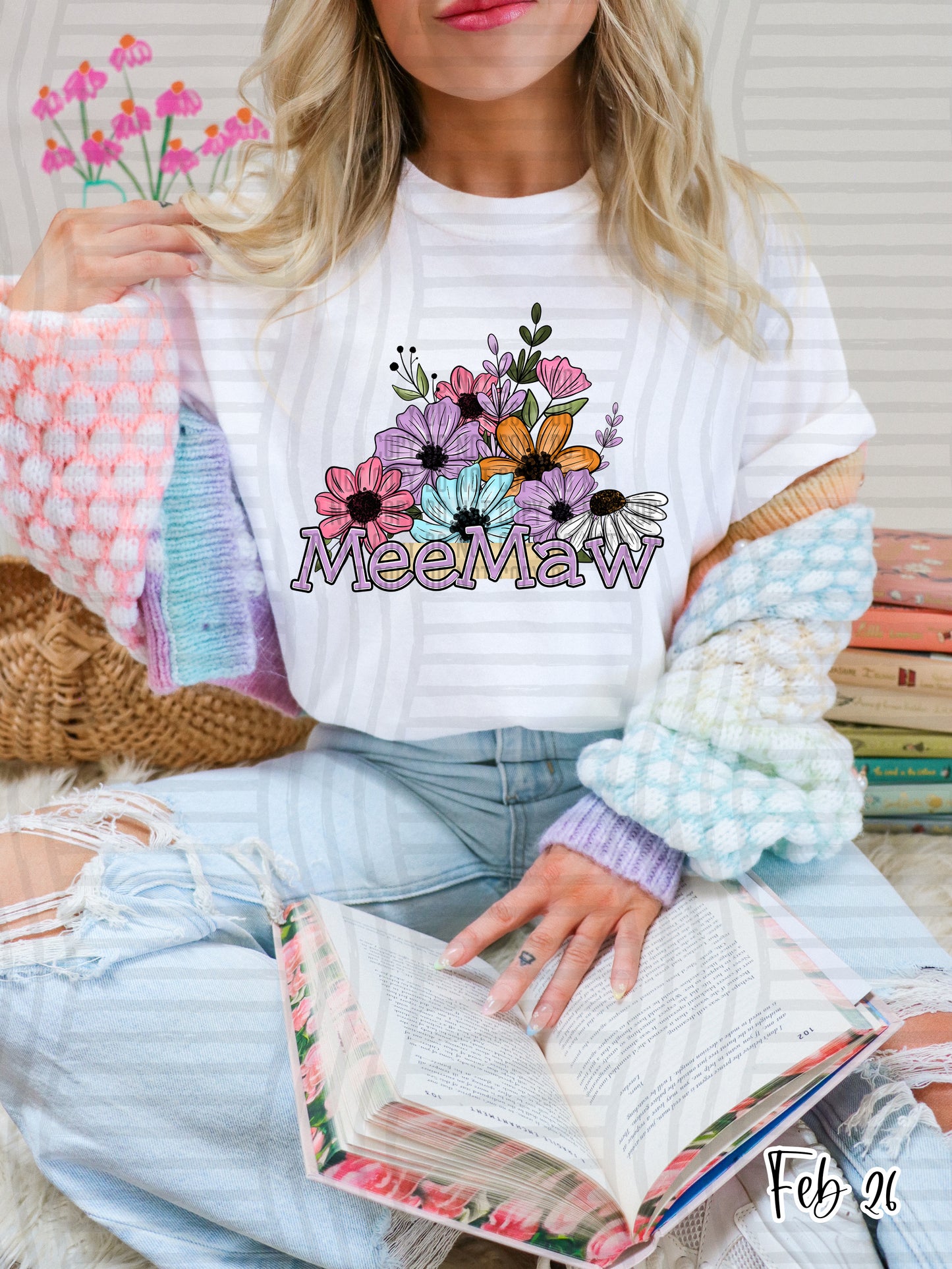 Floral Names -  Custom + Dropdown 300 DPI digital download