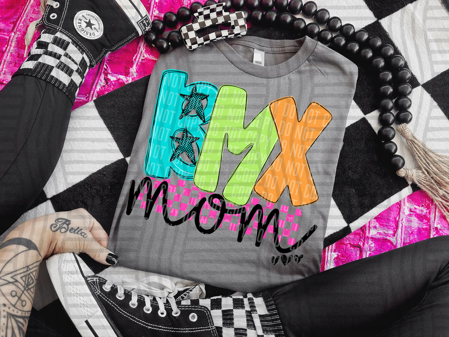 Checkmate Starburst Sports mom - DROPDOWN - 300 DPI digital download