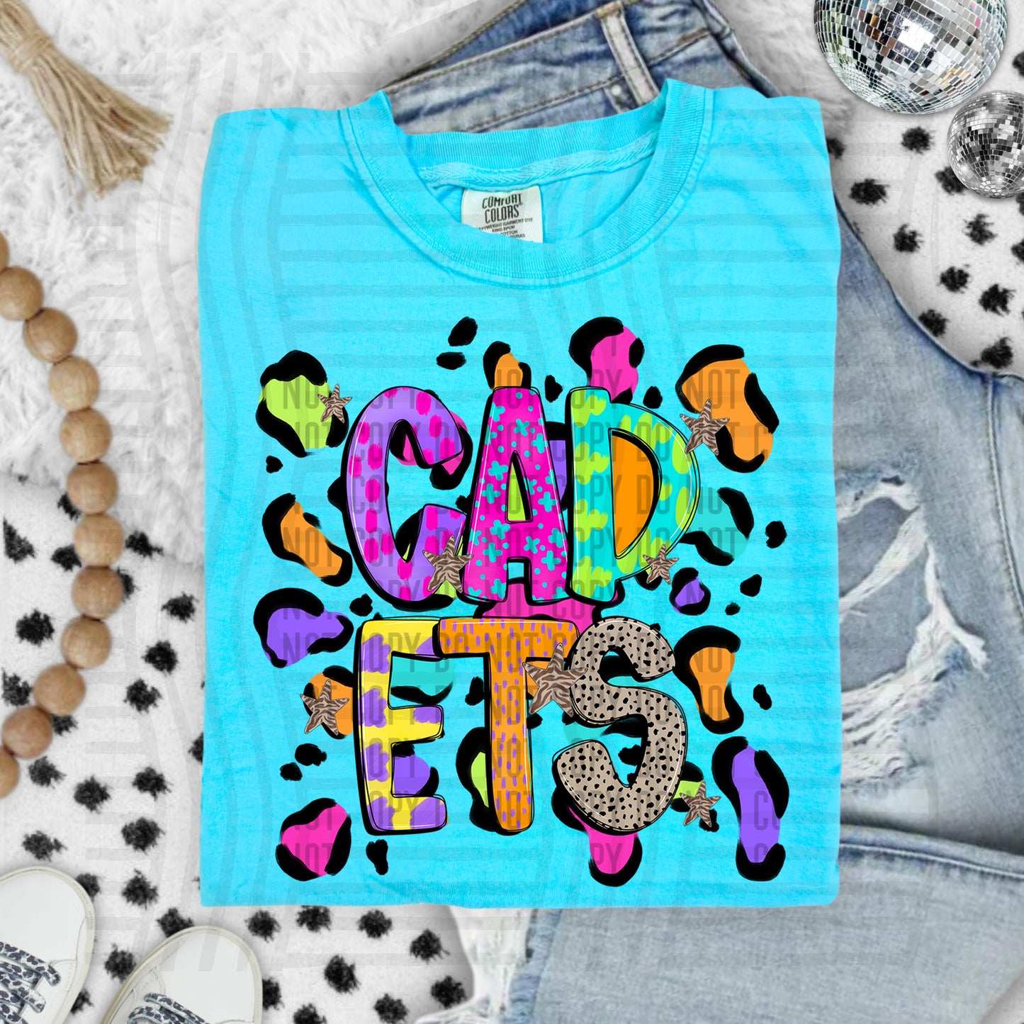 Funky Mix-Up Leopard Spot Mascots - Custom + Dropdown - 300 dpi Digital Download