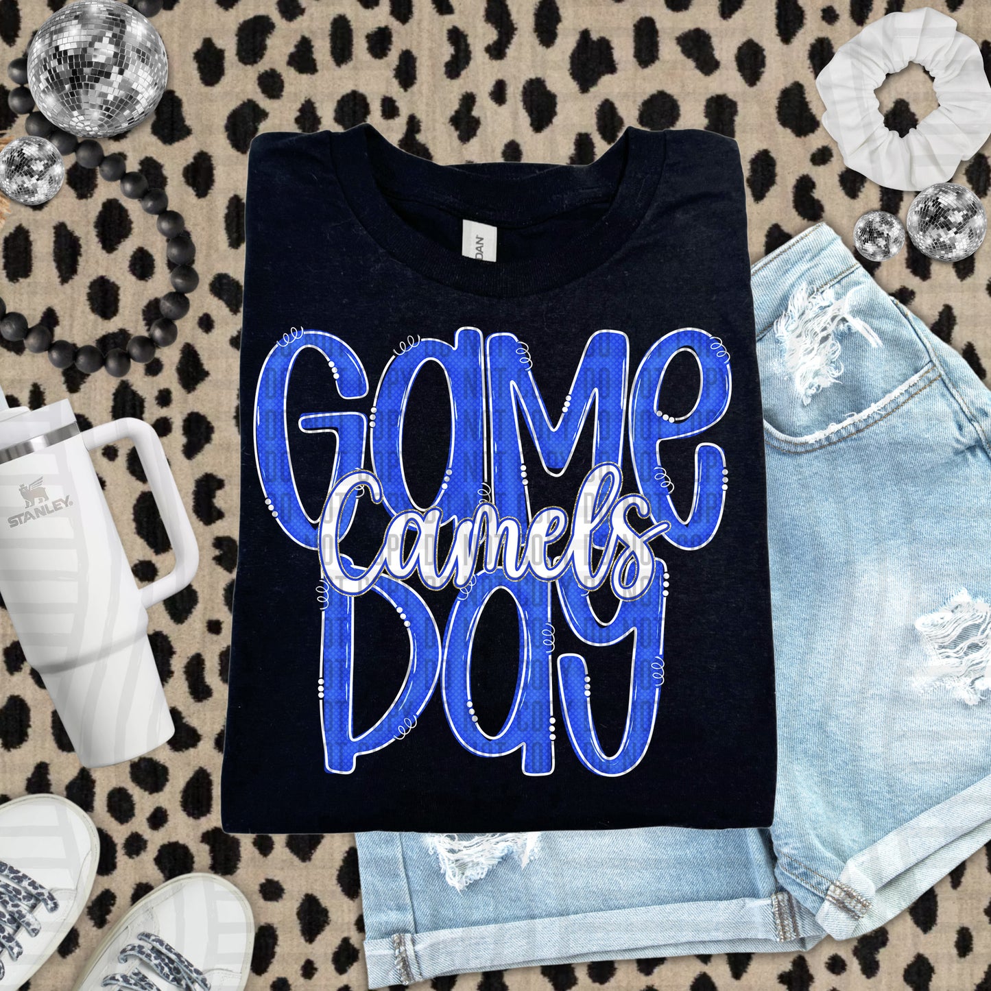 Royal - GAME DAY Doodles - 300 dpi Digital Download