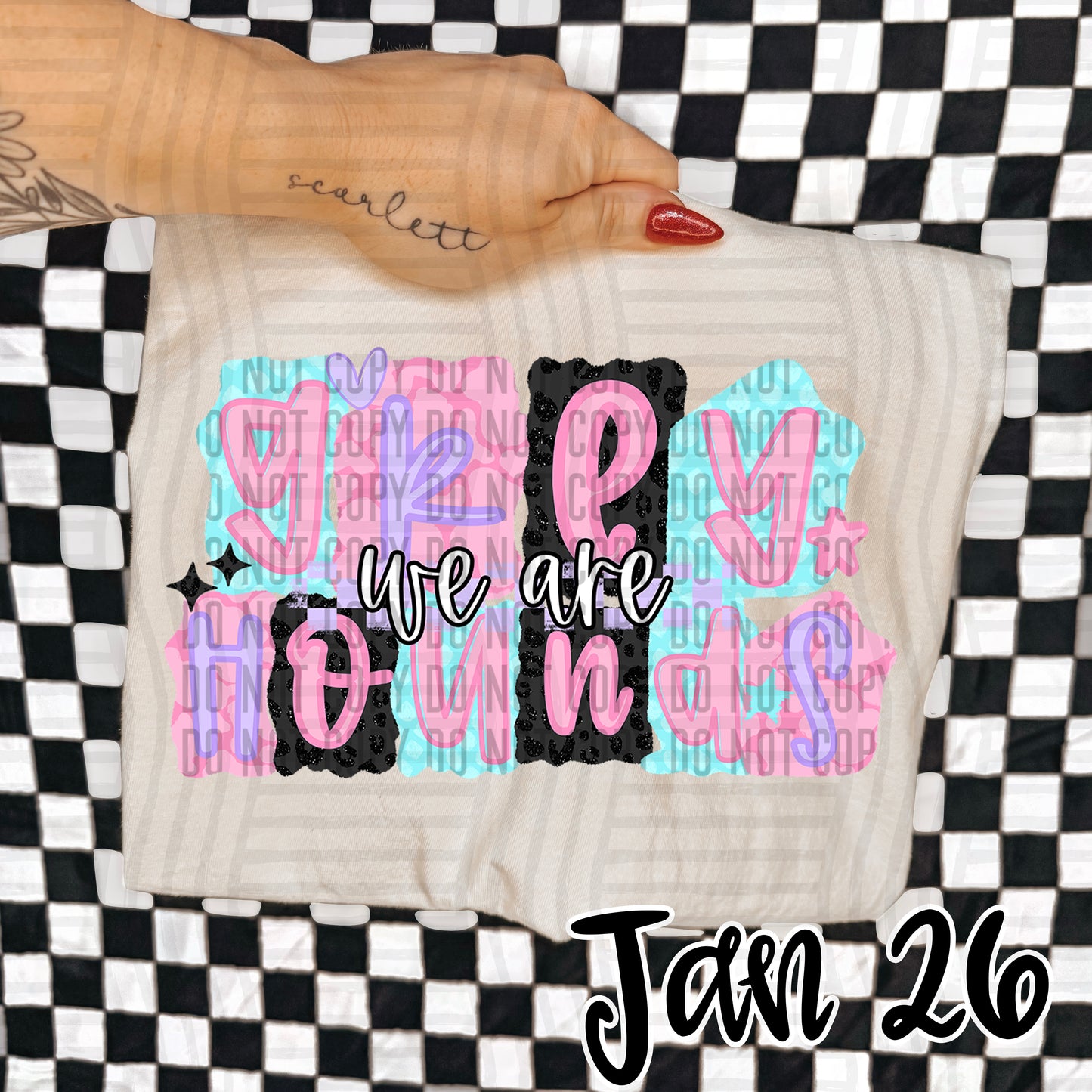 Pink Chaos - Custom + DROPDOWN - 300 DPI digital download