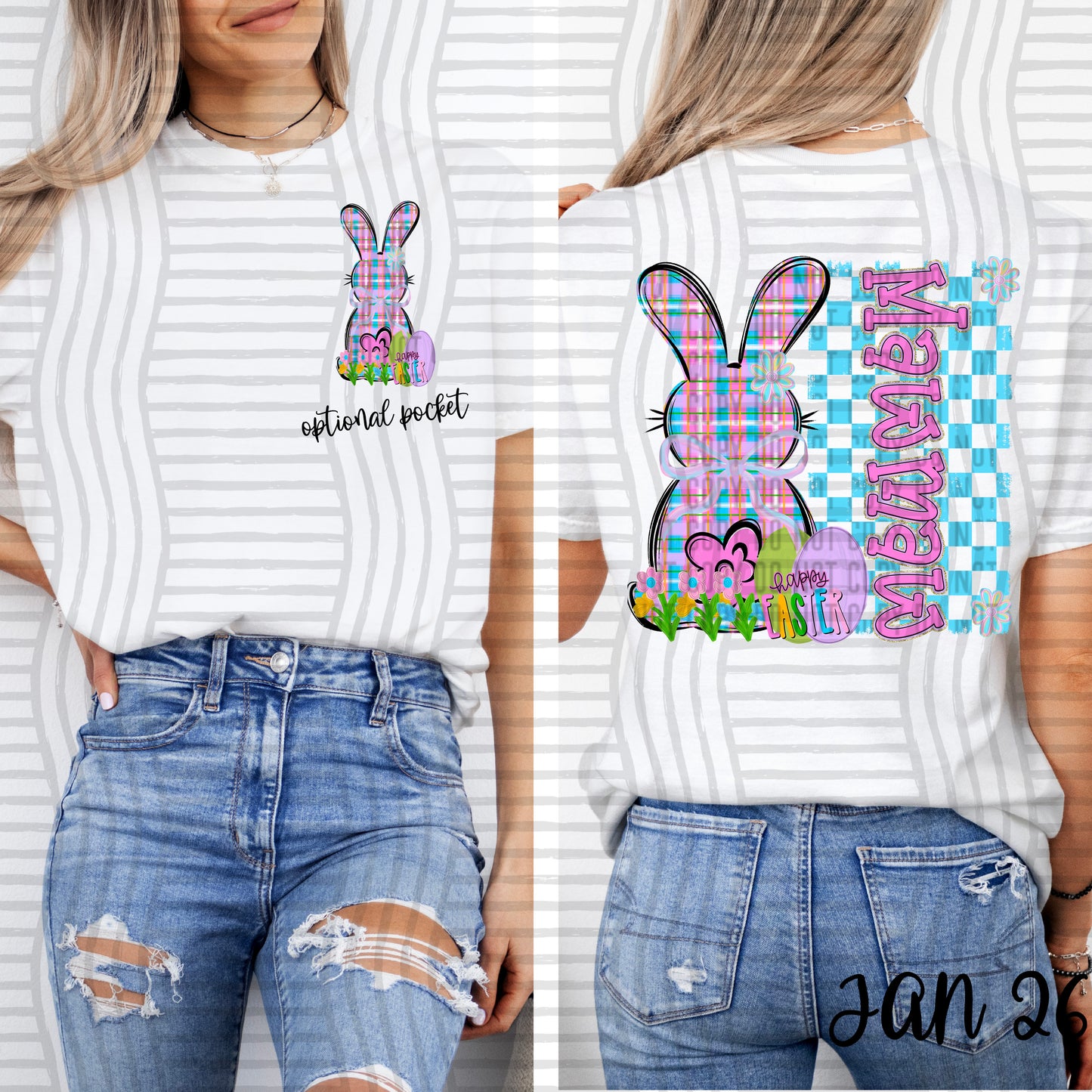 Bunny Names -  Custom + Dropdown 300 DPI digital download