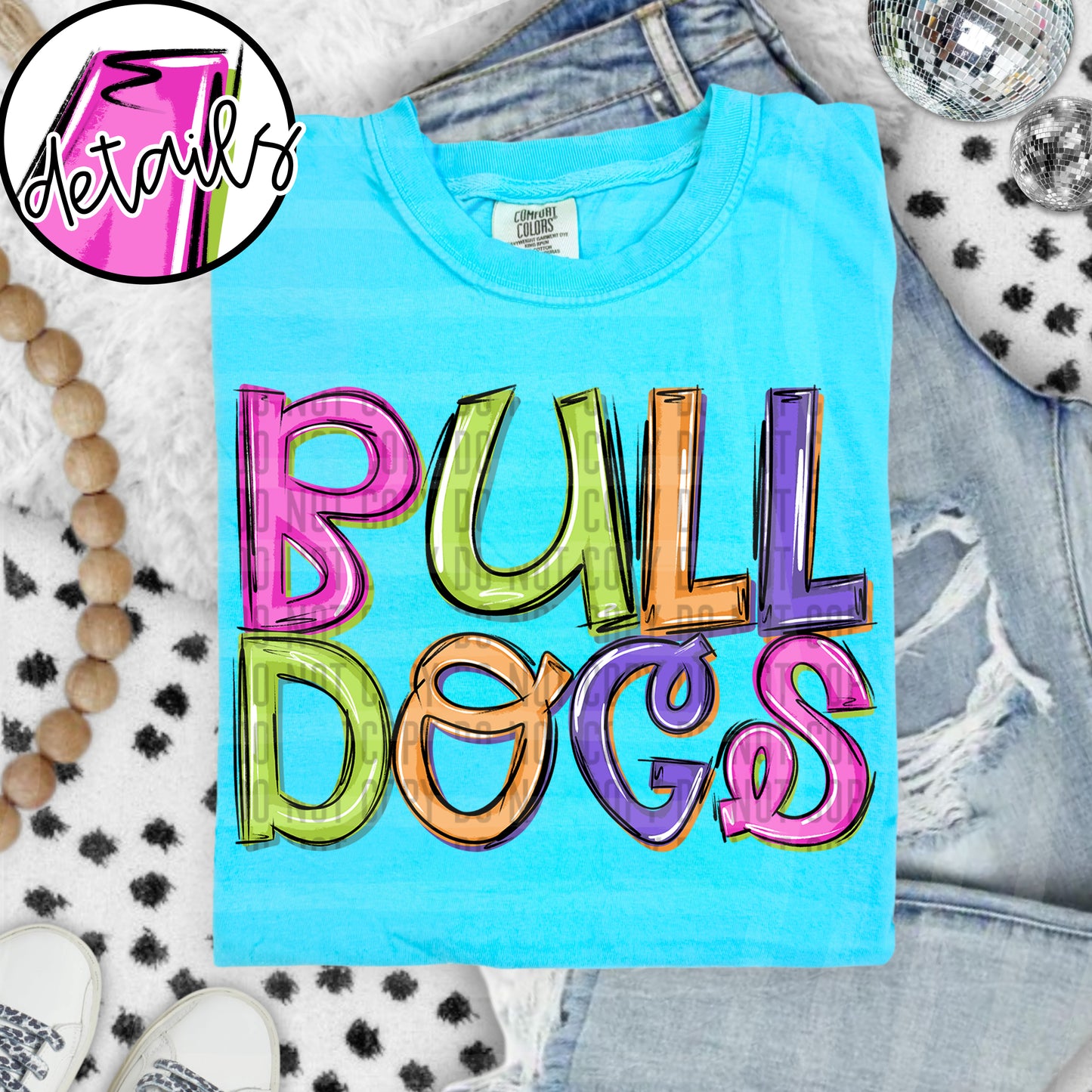 Neon Barbie Stacked - Custom + DROPDOWN - 300 DPI digital download