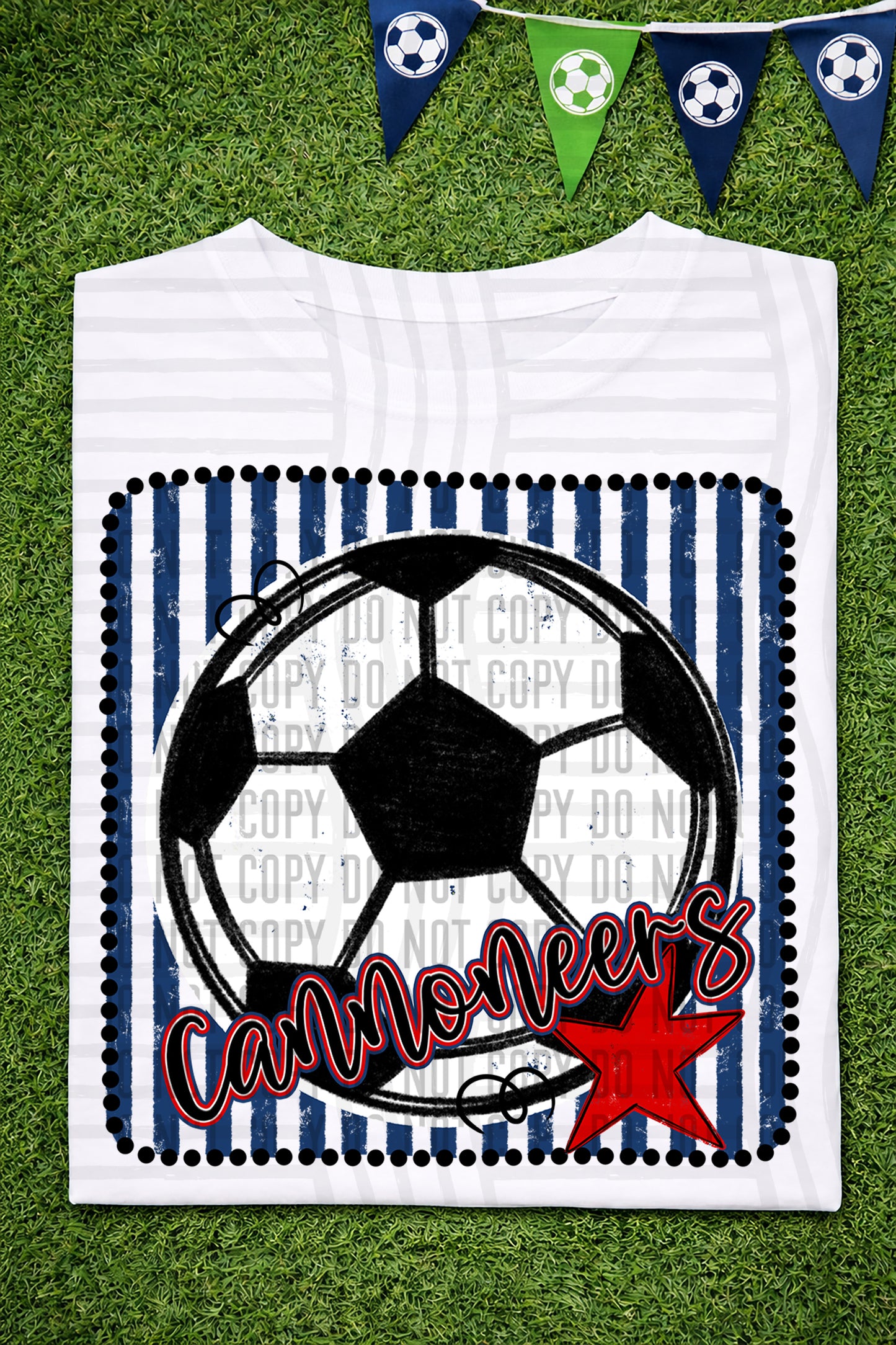 Soccer RWB Framed -  Custom + DROPDOWN - 300 DPI digital download