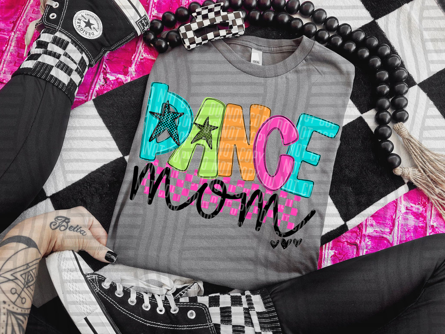 Checkmate Starburst Sports mom - DROPDOWN - 300 DPI digital download