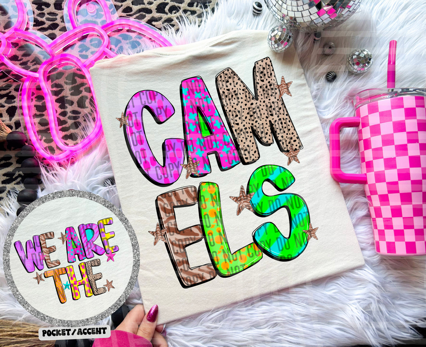 Funky Mix Up - Optional POCKET - Custom + Dropdown  - 300 dpi Digital Download