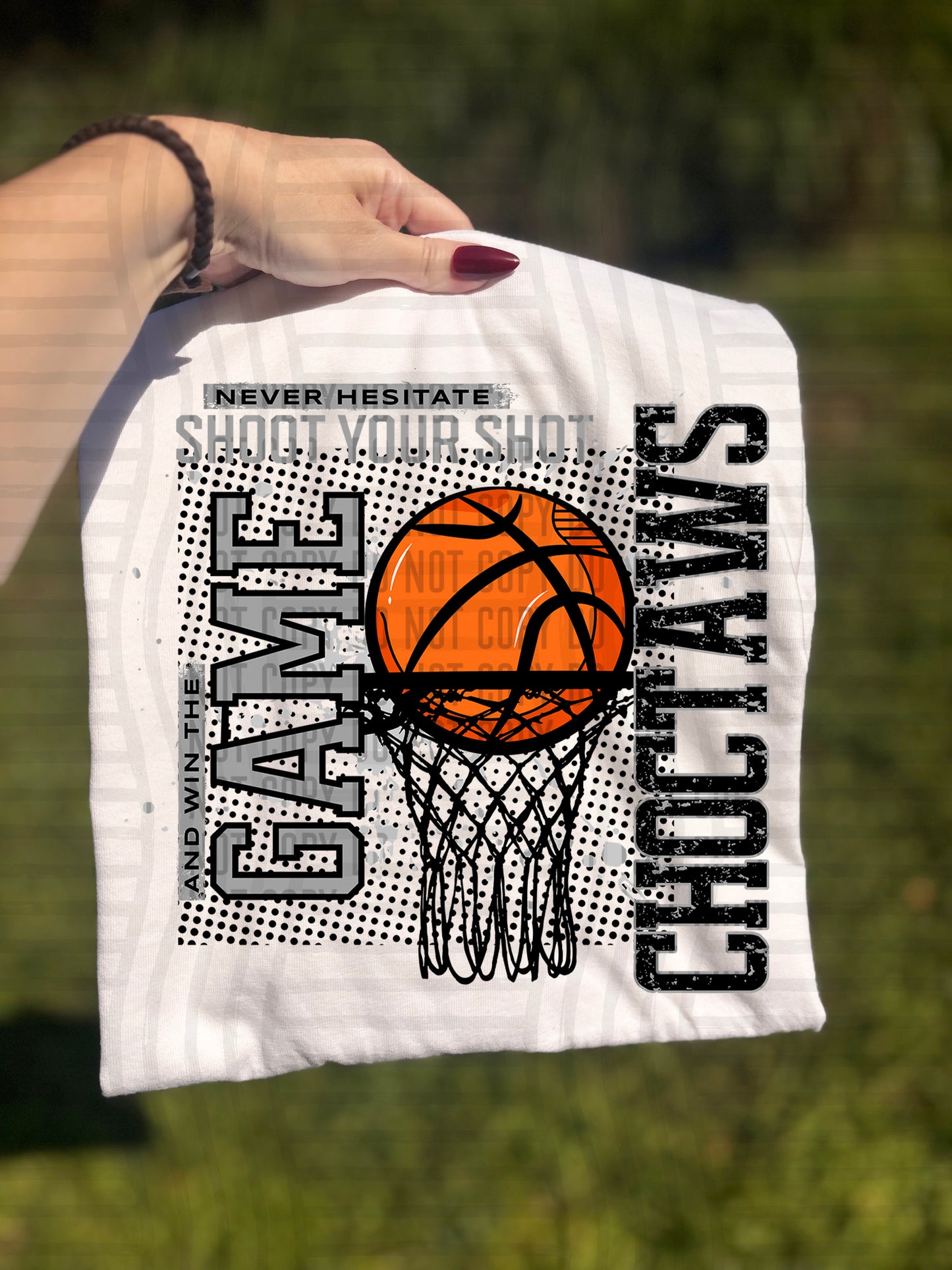 Basketball Never Hesitate - 300 dpi Digital Download