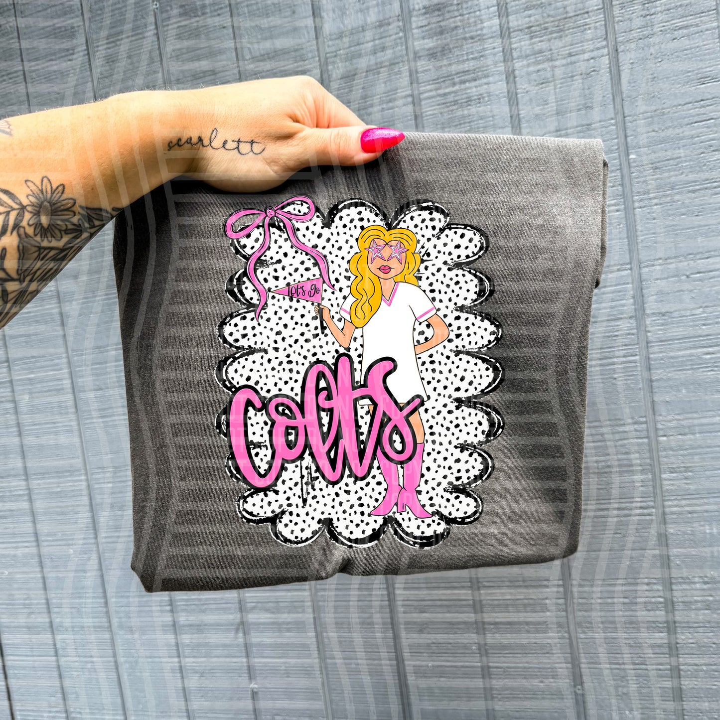 Pink Preppy Gals BLONDE + CUSTOM - Dropdown - Digital Download 300DPI PNG FILE