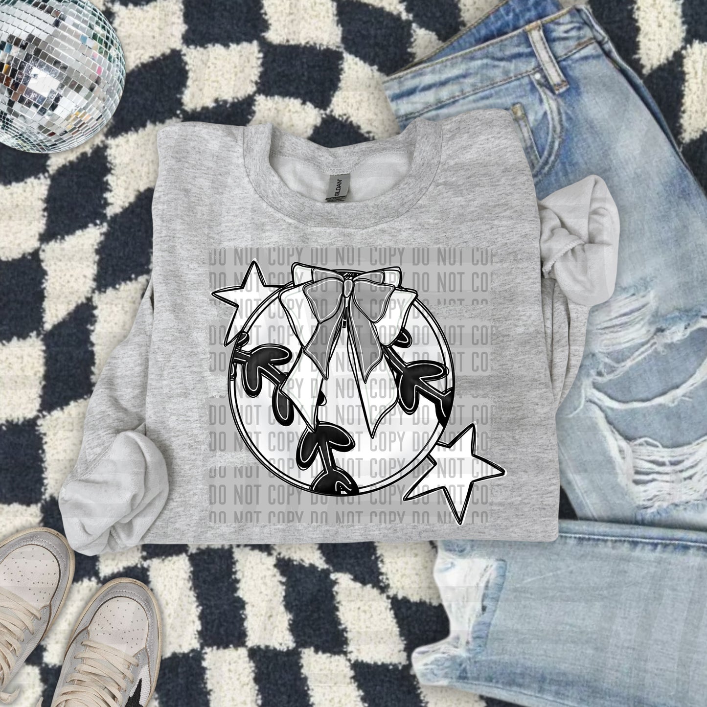 BASEBALL BOW BOW CC 2608-0013- Color Dropdown Digital Download 300DPI PNG FILE