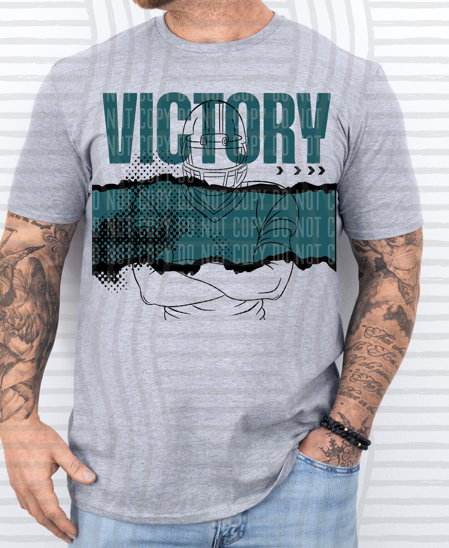 VICTORY Football - Color Dropdown Digital Download 300DPI PNG FILE