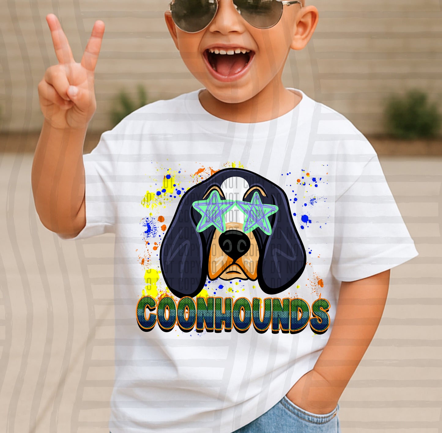 Paint Splatter STARRY EYED mascots blue/green/orange -  Digital Download 300DPI PNG FILE