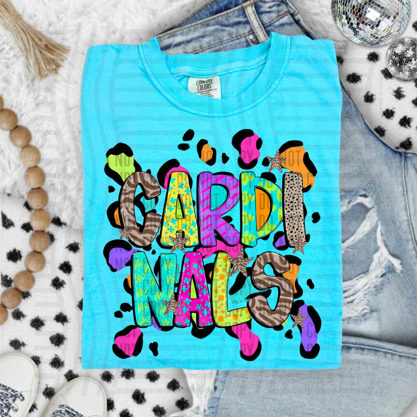 Funky Mix-Up Leopard Spot Mascots - Custom + Dropdown - 300 dpi Digital Download