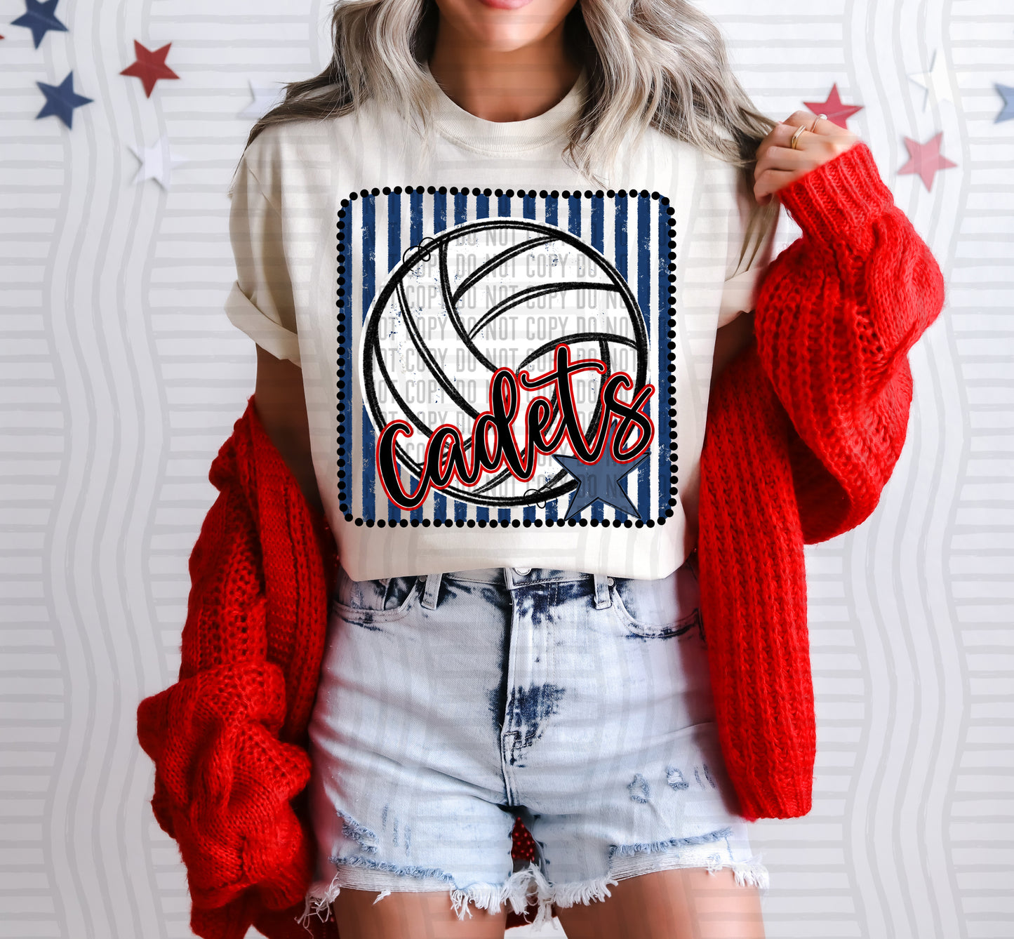 Volleyball RWB Framed -  Custom + DROPDOWN - 300 DPI digital download