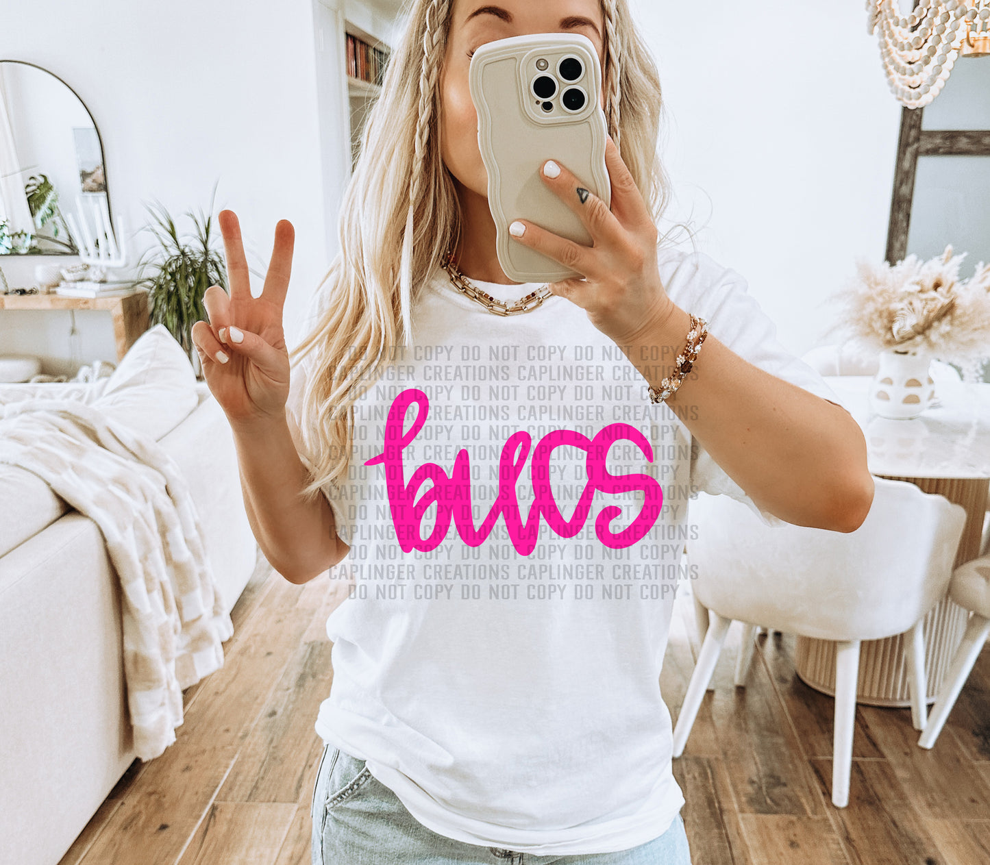 Hand Lettering Mascots PINK - Dropdown Digital Download 300DPI PNG FILE