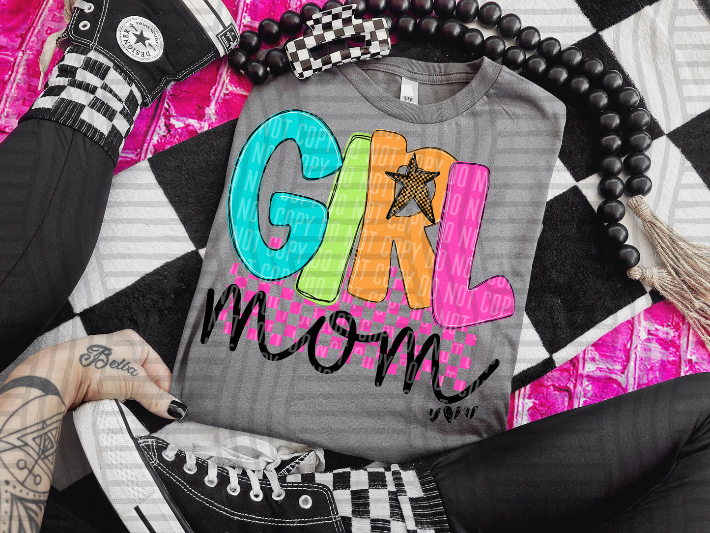 Checkmate Starburst Sports mom - DROPDOWN - 300 DPI digital download