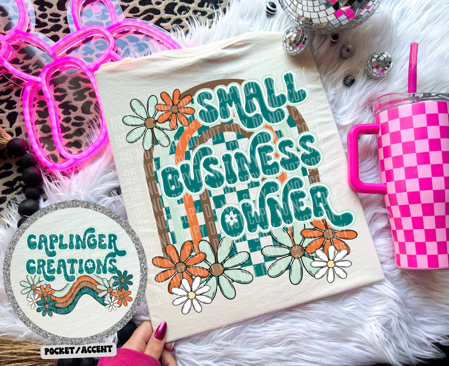 CUSTOM - Floral Small Business front/back :) - Digital download 300DPI PNG FILE