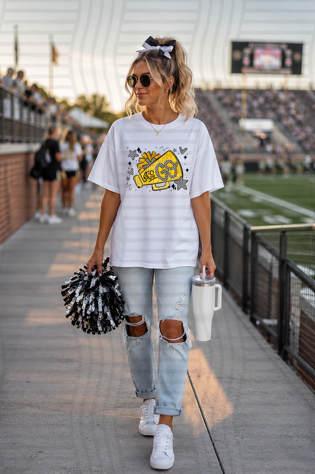 Let's Go Megaphone - CC 2608-0020 - Color Dropdown Digital Download 300 DPI PNG FILE