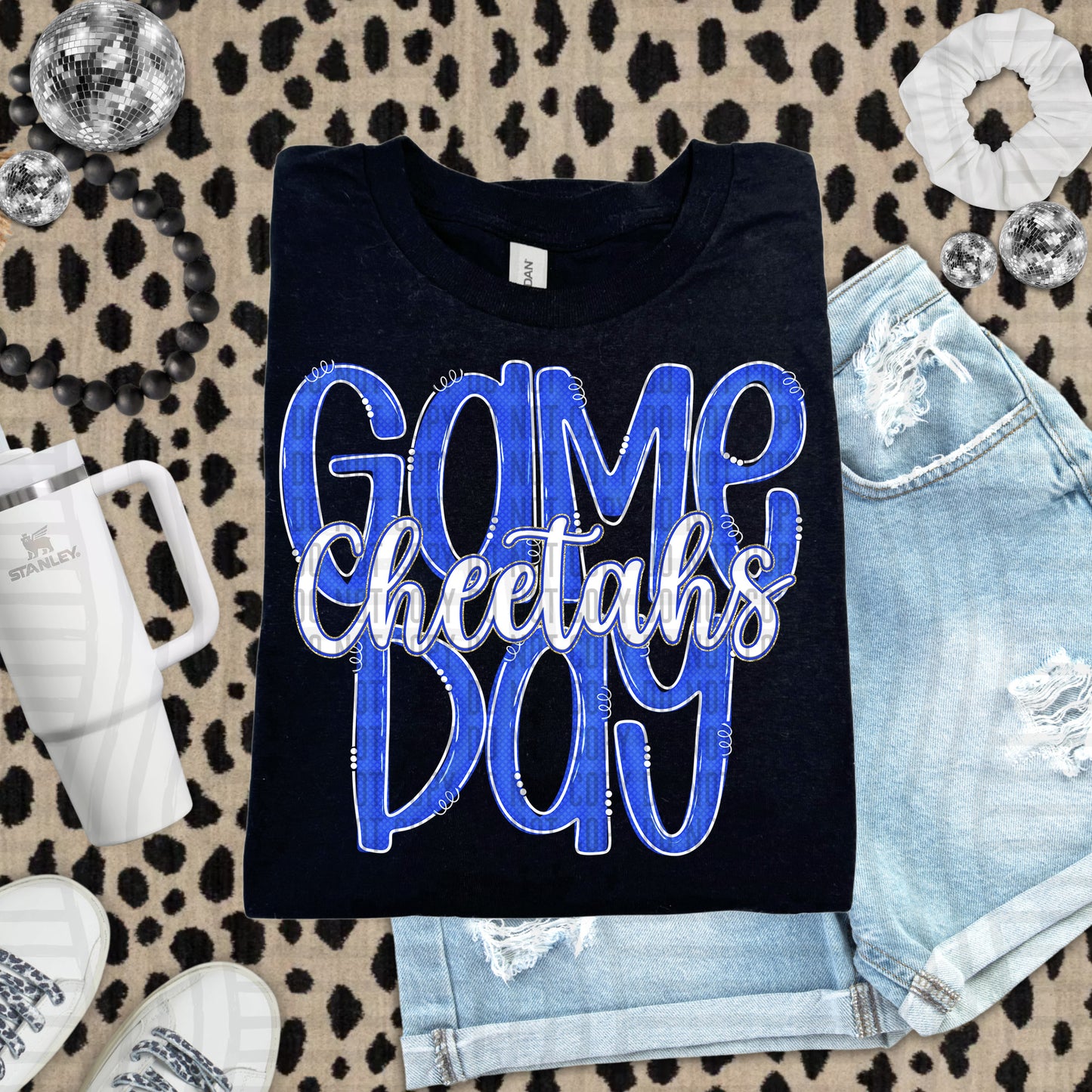 Royal - GAME DAY Doodles - 300 dpi Digital Download