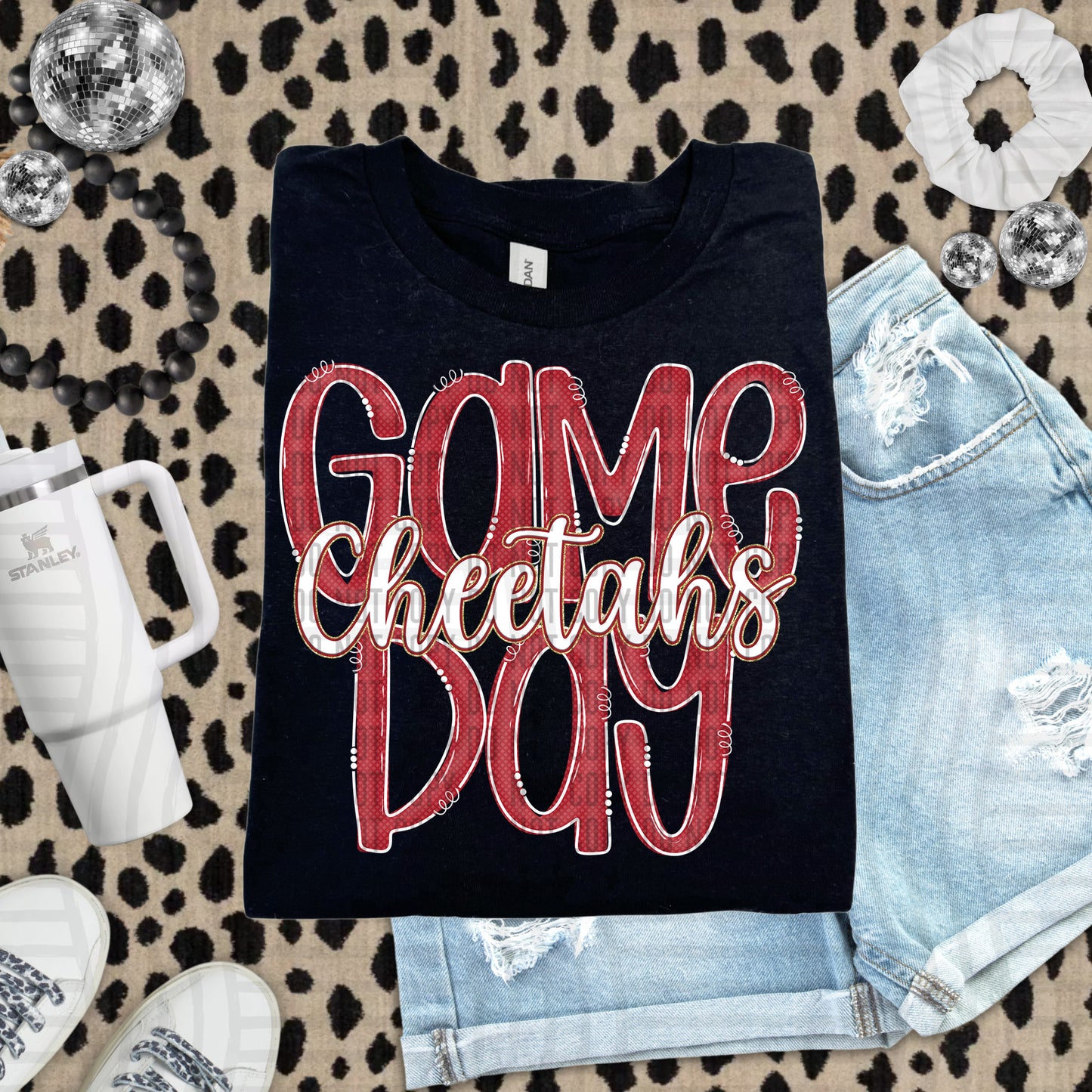 Crimson - GAME DAY Doodles - 300 dpi Digital Download