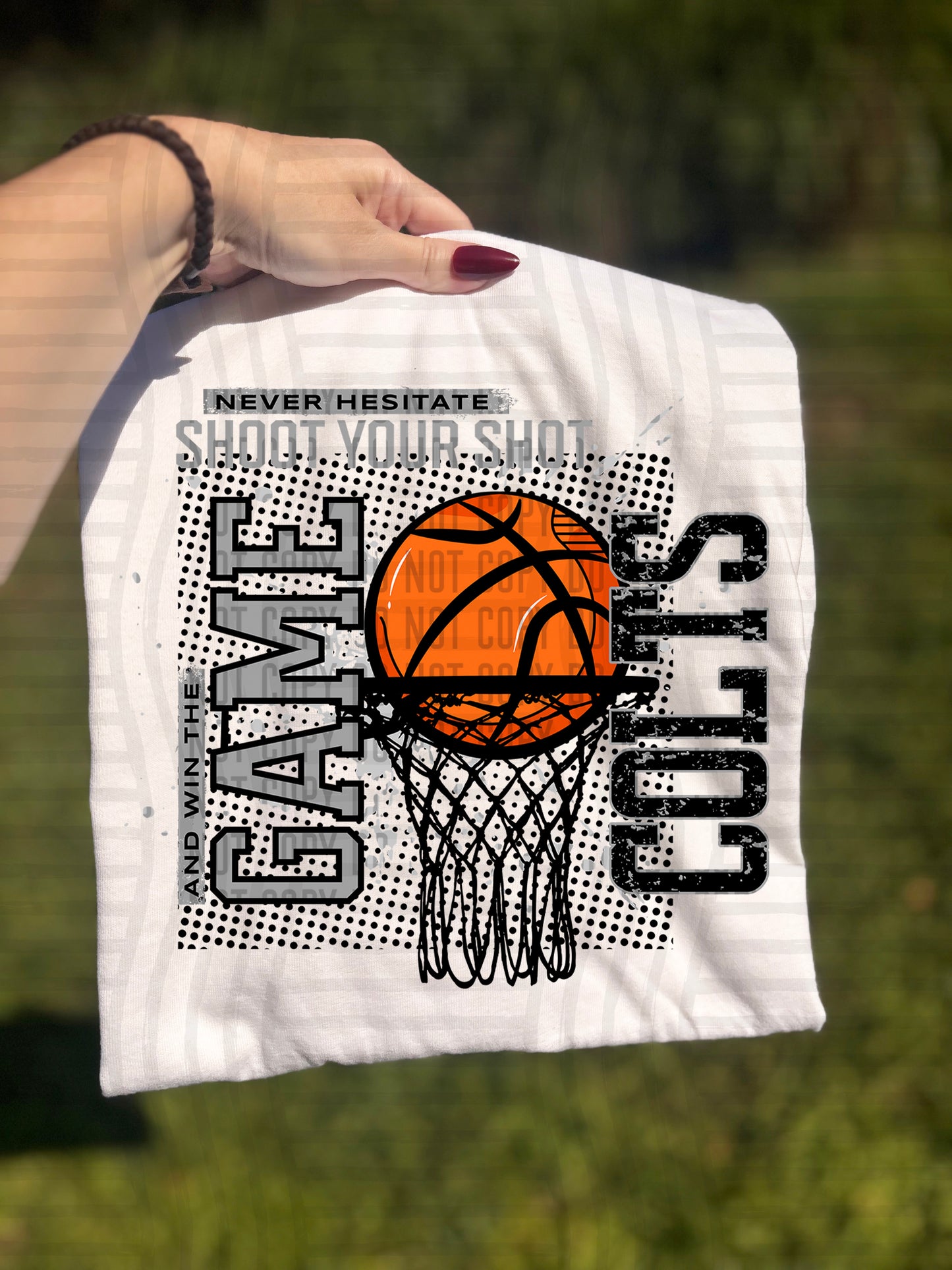 Basketball Never Hesitate - 300 dpi Digital Download
