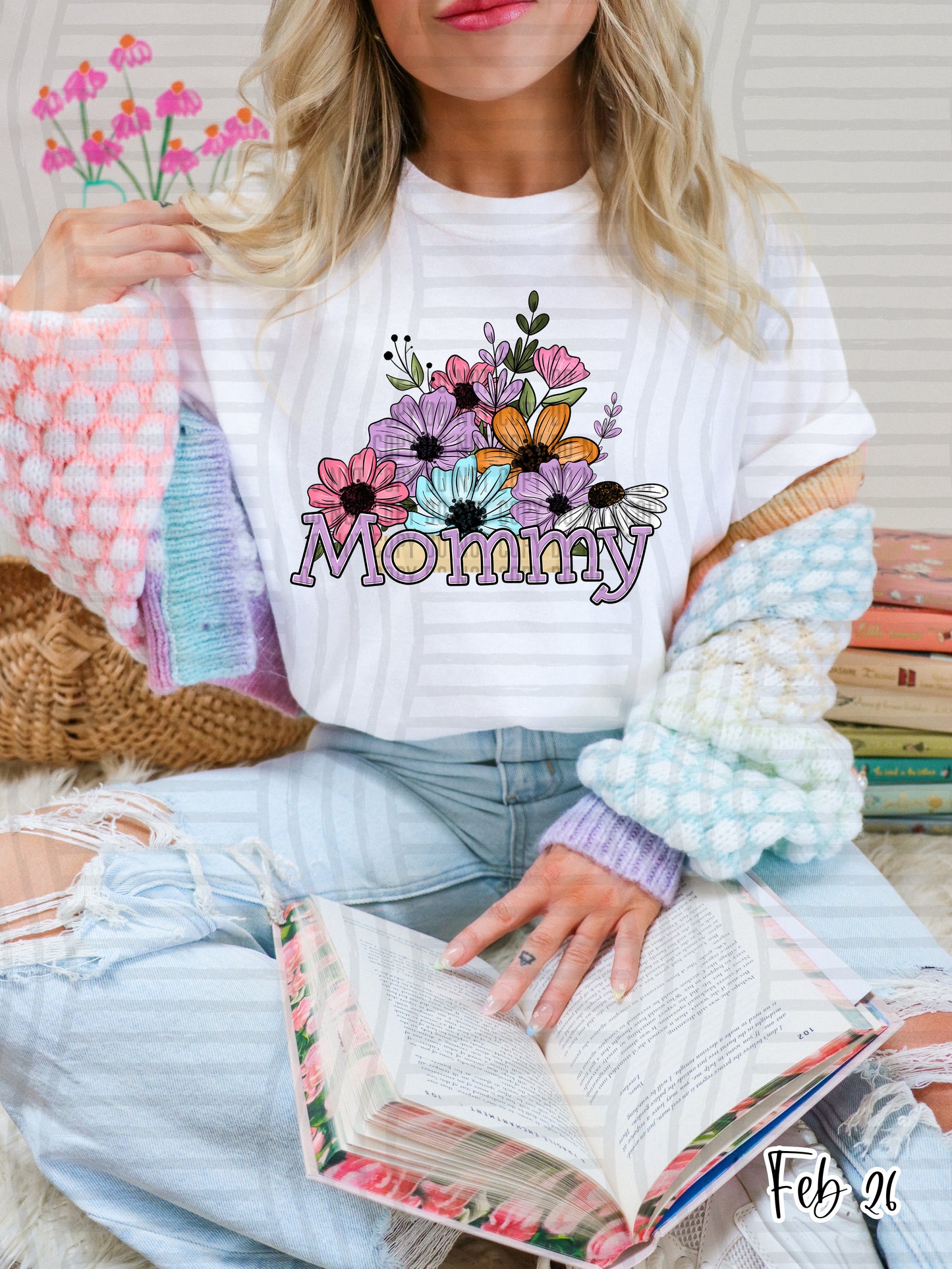 Floral Names -  Custom + Dropdown 300 DPI digital download