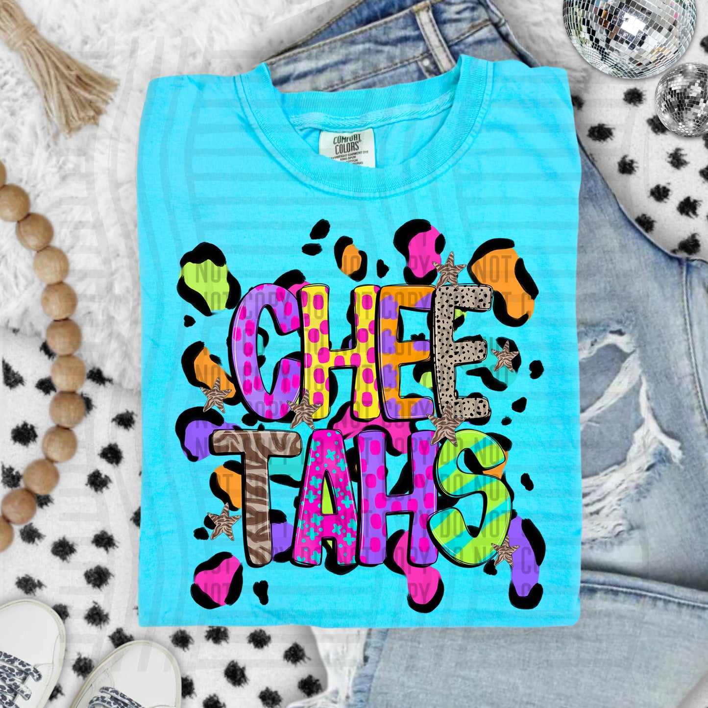 Funky Mix-Up Leopard Spot Mascots - Custom + Dropdown - 300 dpi Digital Download