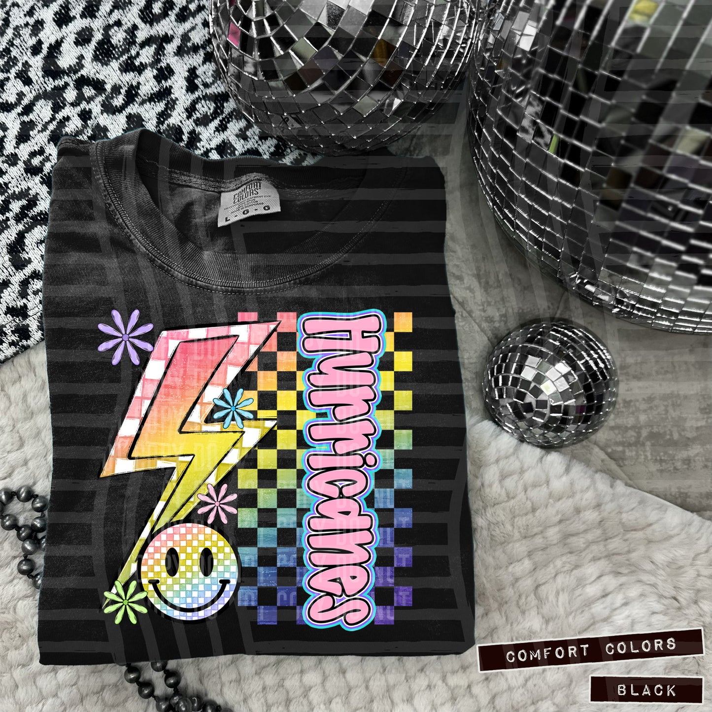 Sideways Rainbow Checker Bolt Happy Mascots Dropdown - Digital Download 300DPI PNG FILE