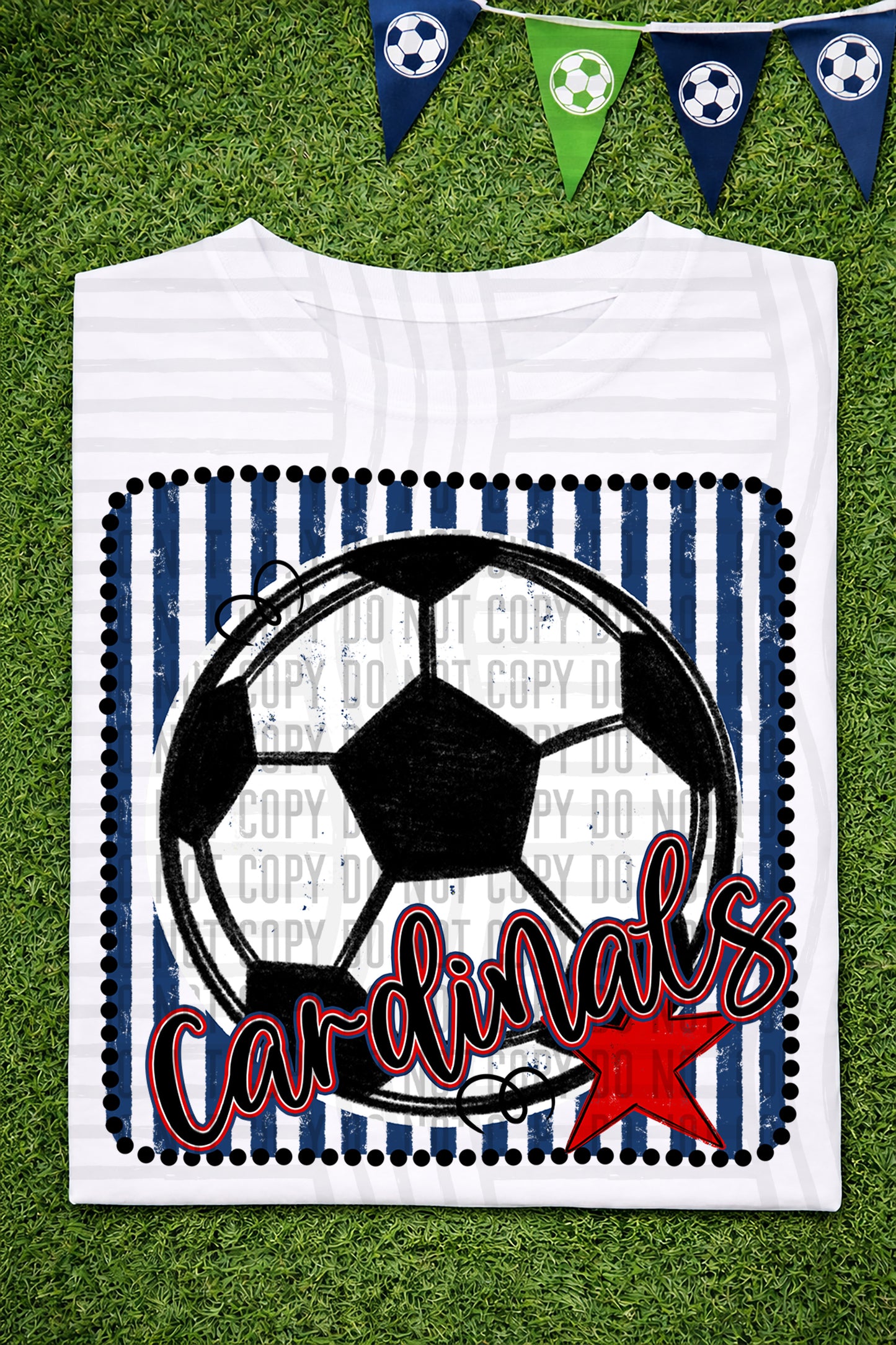 Soccer RWB Framed -  Custom + DROPDOWN - 300 DPI digital download