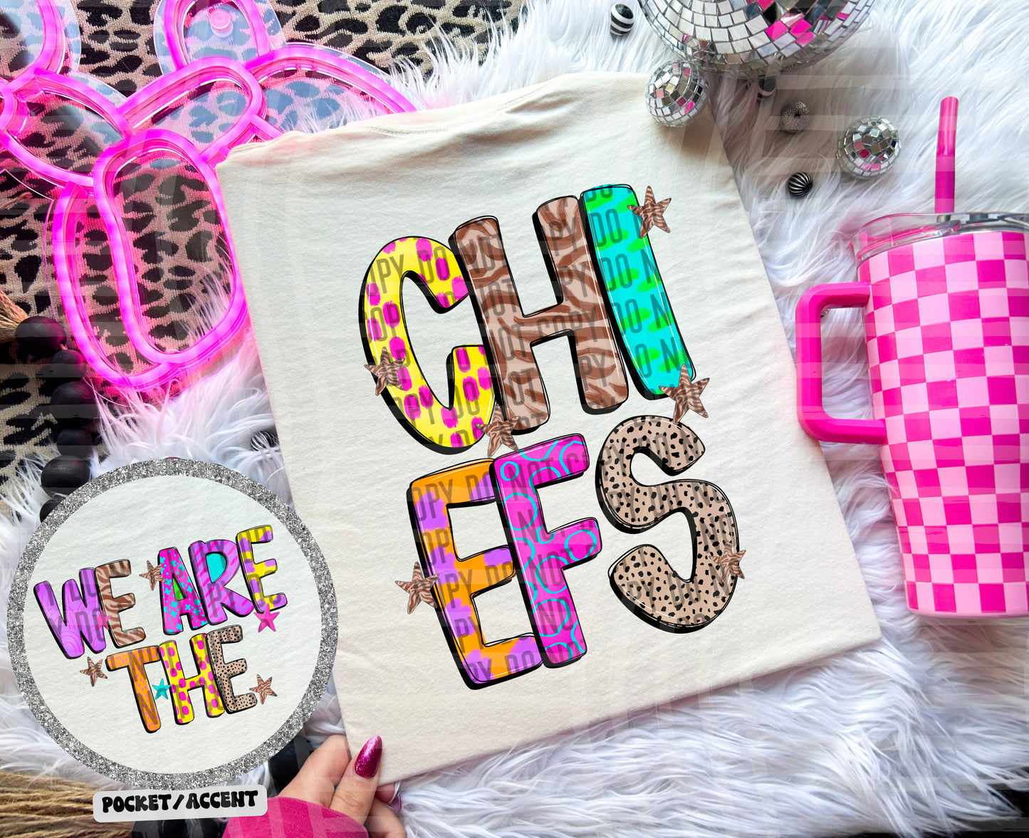 Funky Mix Up - Optional POCKET - Custom + Dropdown  - 300 dpi Digital Download