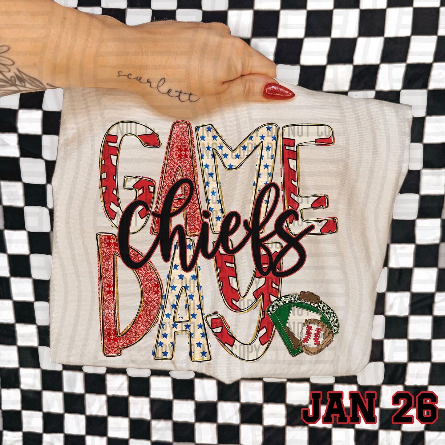Game Day BASEBALL- Custom + DROPDOWN - 300 DPI digital download