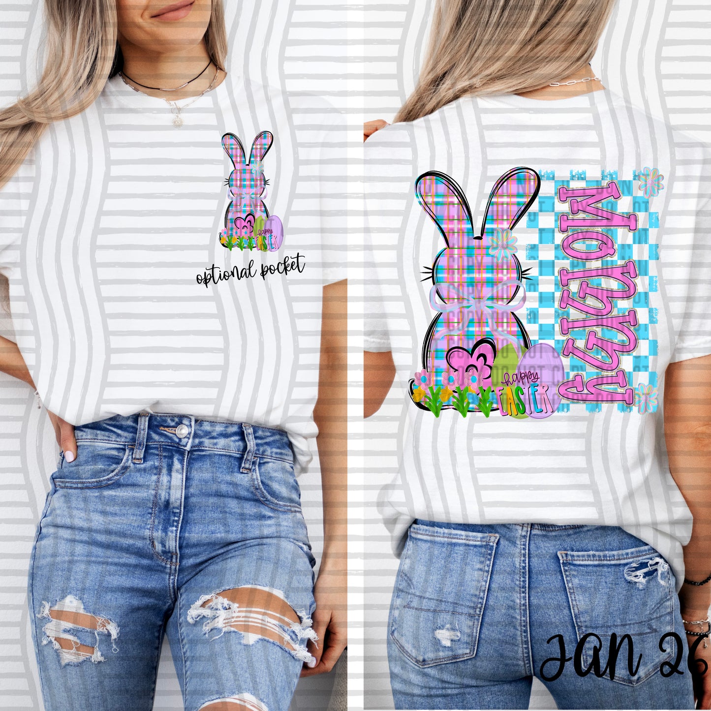 Bunny Names -  Custom + Dropdown 300 DPI digital download