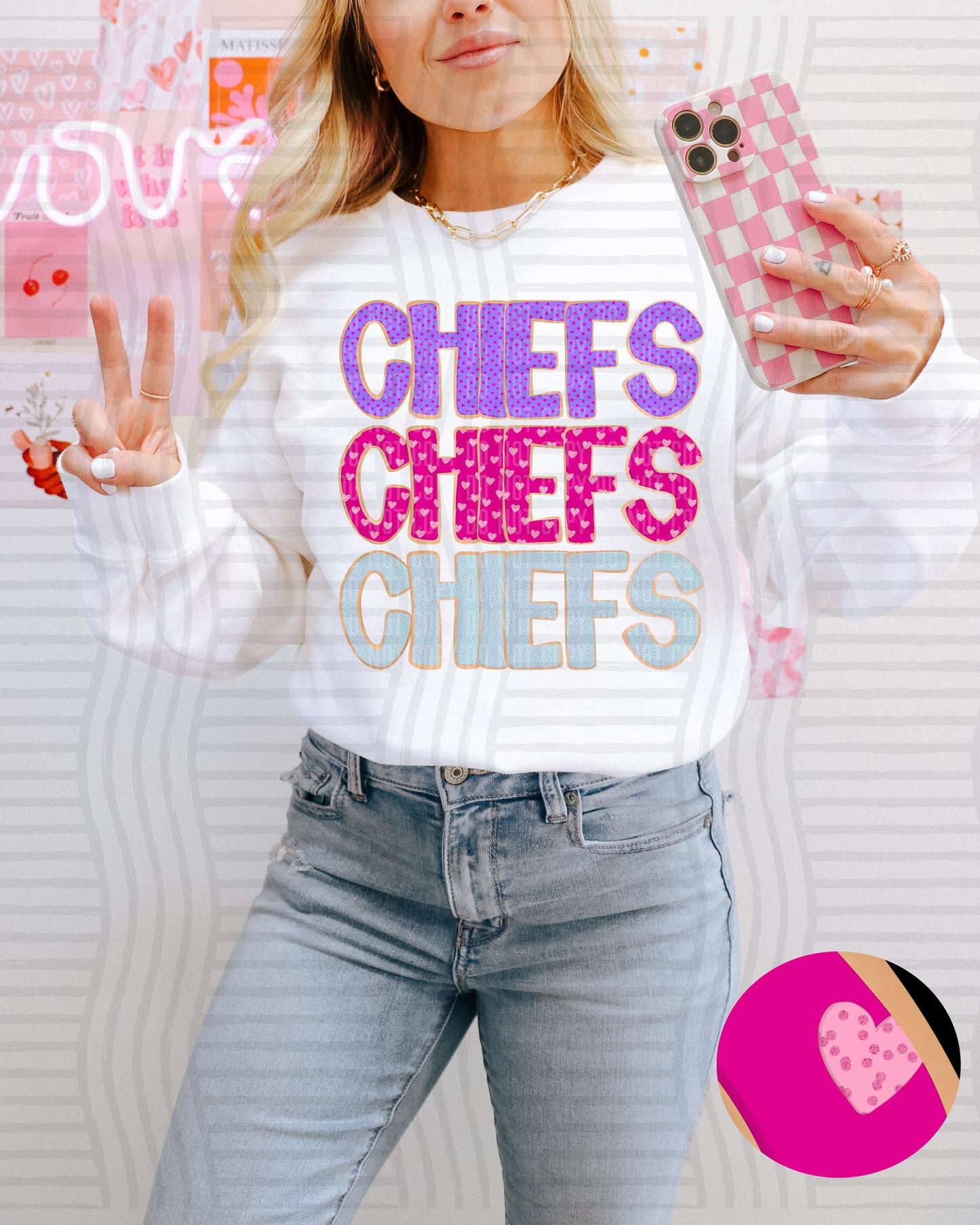 Sugar Cookie Stacked - Custom + Dropdown - 300 dpi Digital Download