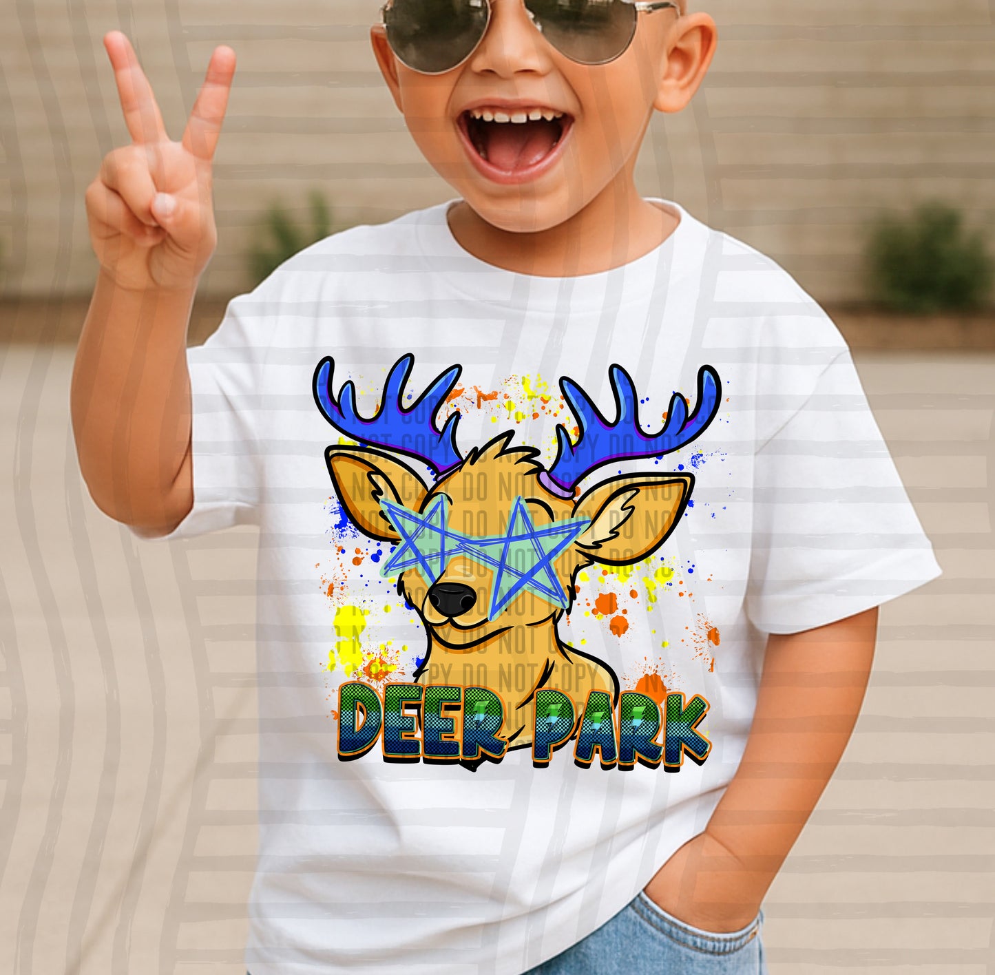 Paint Splatter STARRY EYED mascots blue/green/orange -  Digital Download 300DPI PNG FILE