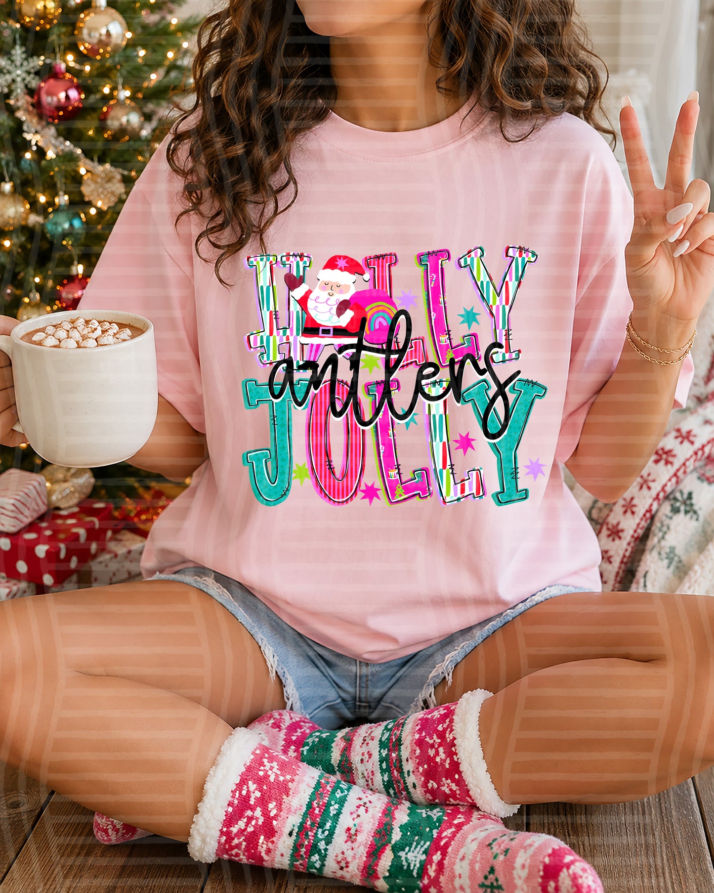 Holly Jolly (Santa) 2608-0029 - 300 DPI digital download