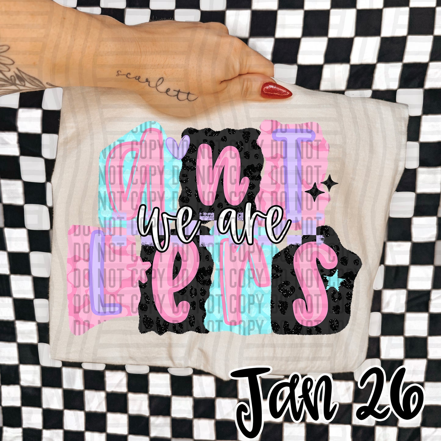 Pink Chaos - Custom + DROPDOWN - 300 DPI digital download