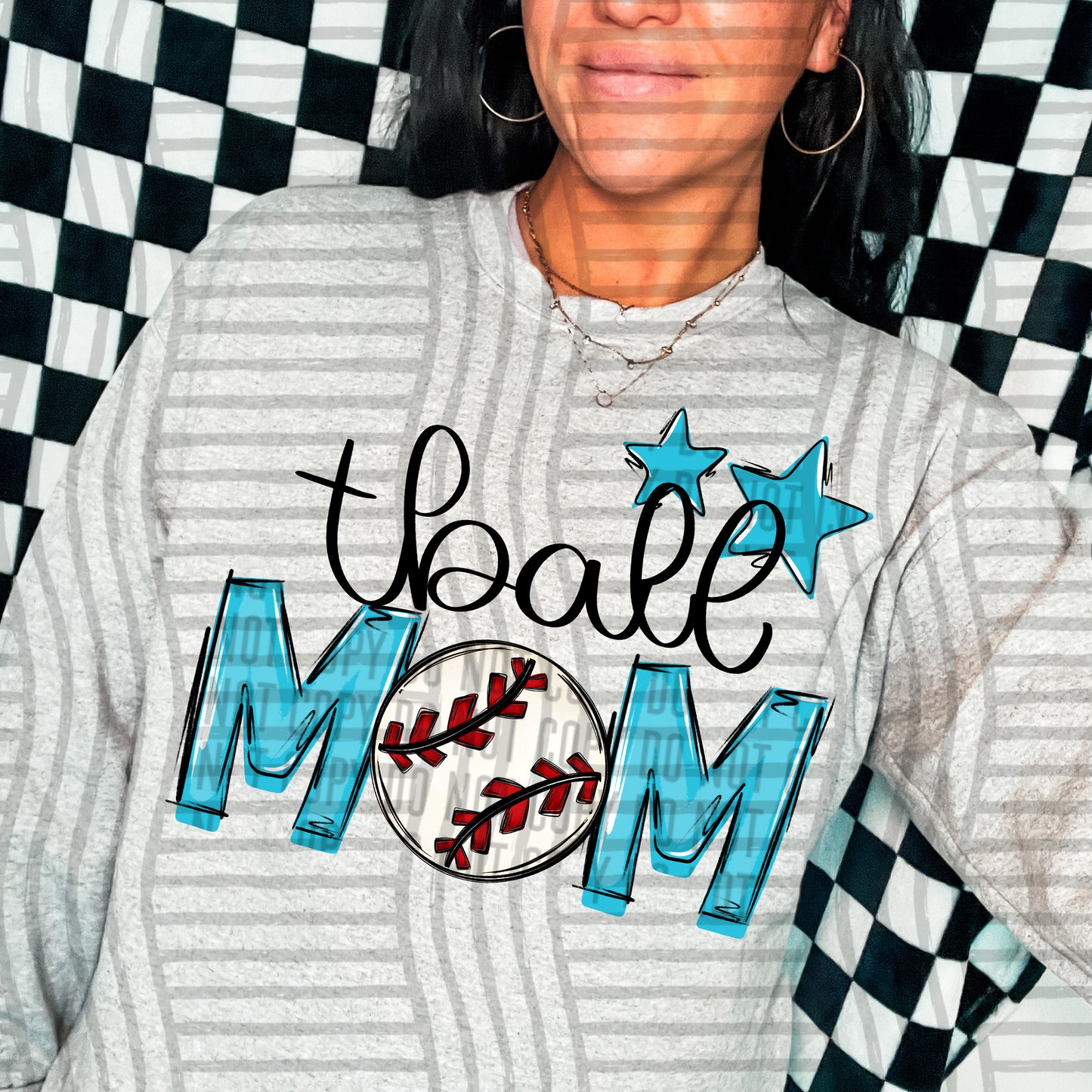 Tball Mom - Color Dropdown Digital Download 300DPI PNG FILE