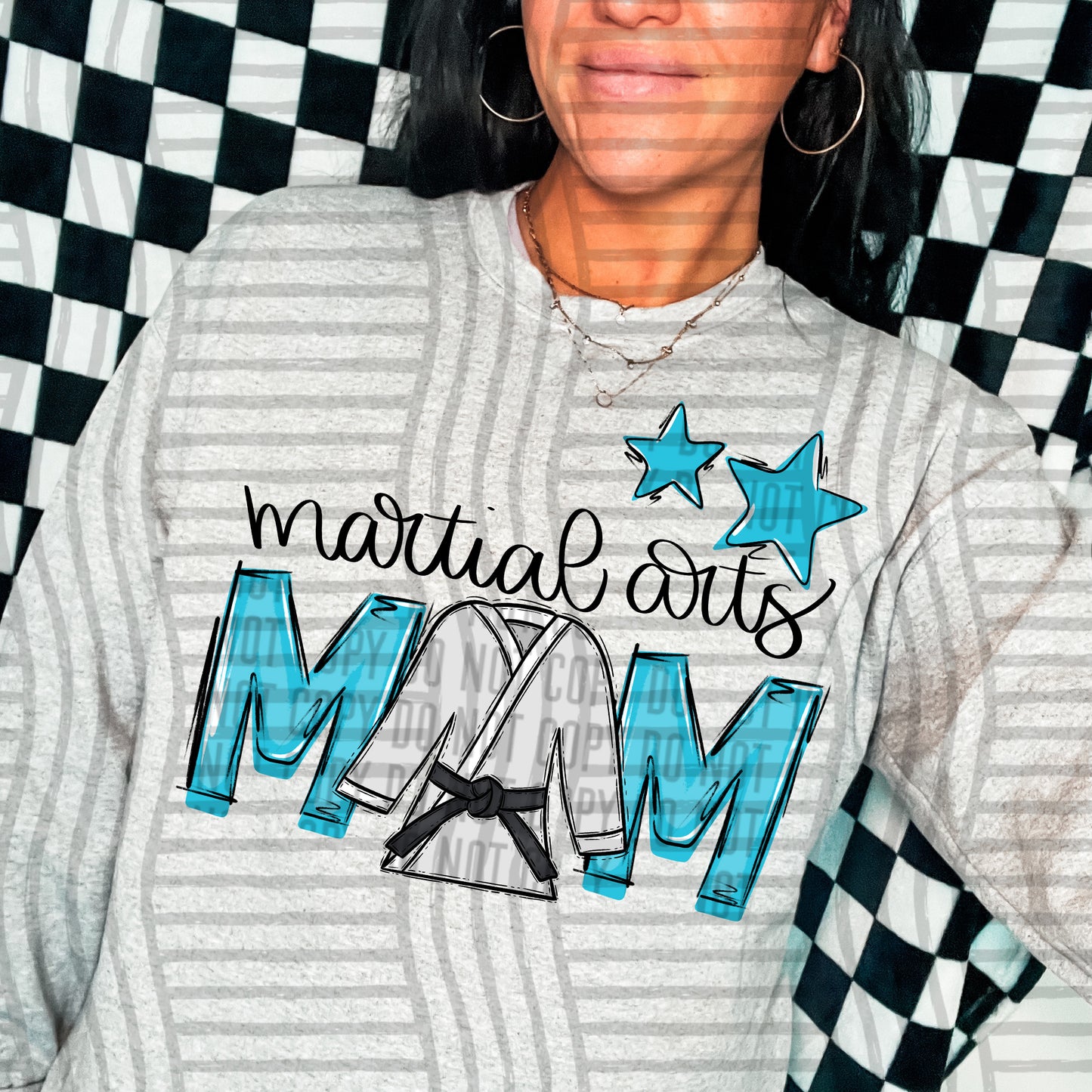 Martial Arts Mom - Color Dropdown Digital Download 300DPI PNG FILE