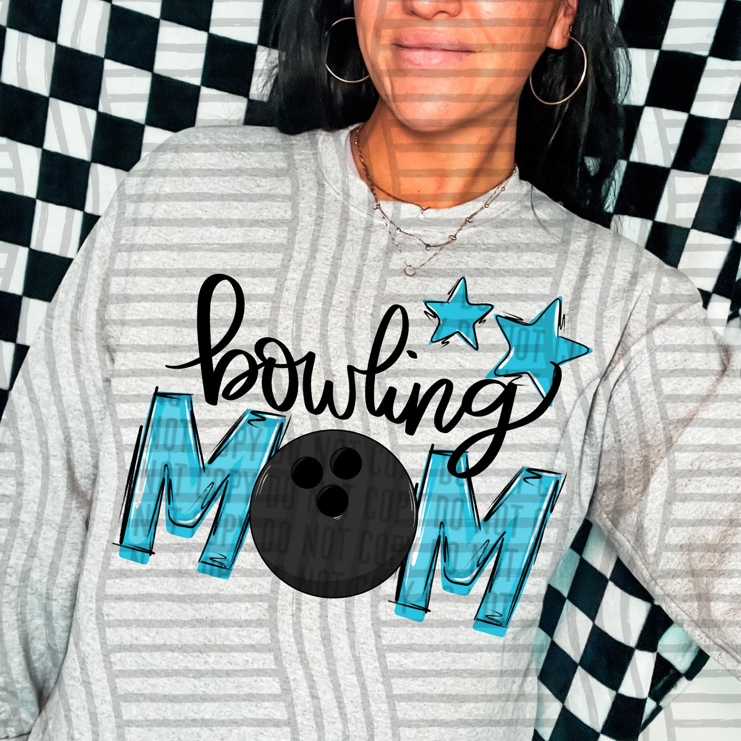 Bowling Mom - Color Dropdown Digital Download 300DPI PNG FILE