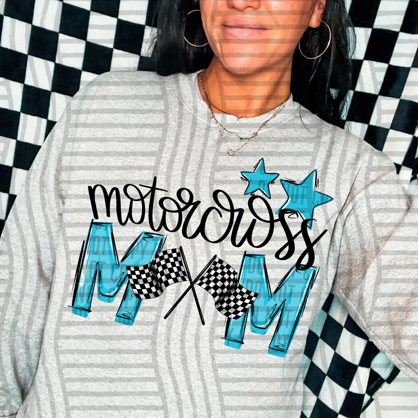 Motocross Mom - Color Dropdown Digital Download 300DPI PNG FILE