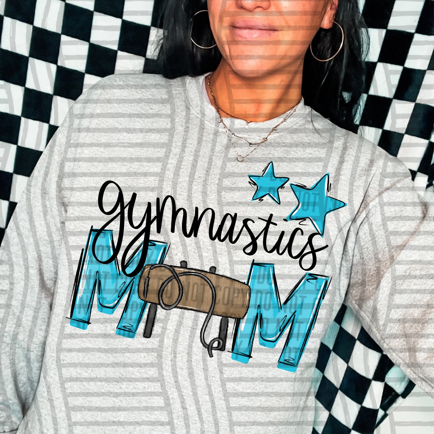 Gymnastics Mom - Color Dropdown Digital Download 300DPI PNG FILE