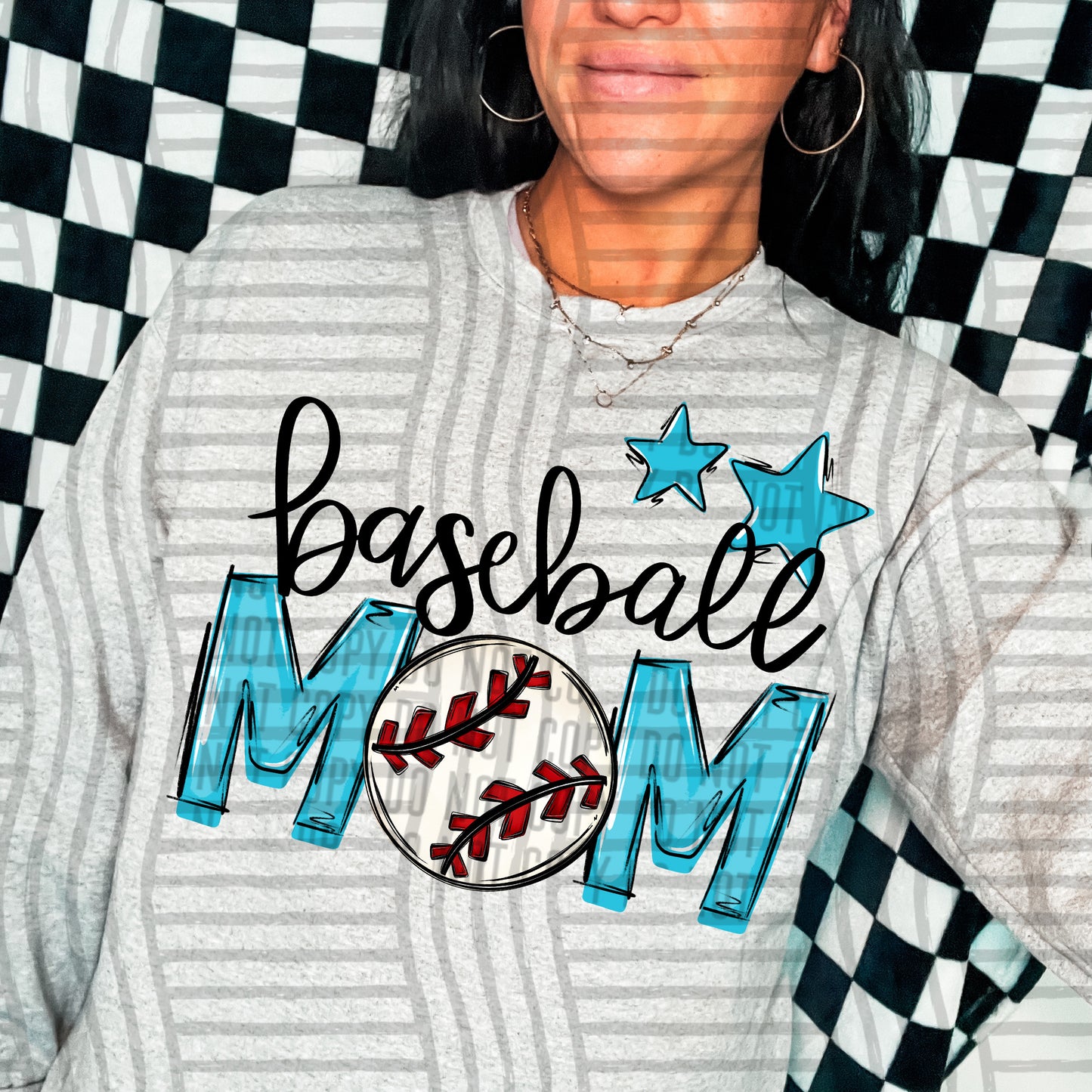 Baseball Mom - Color Dropdown Digital Download 300DPI PNG FILE