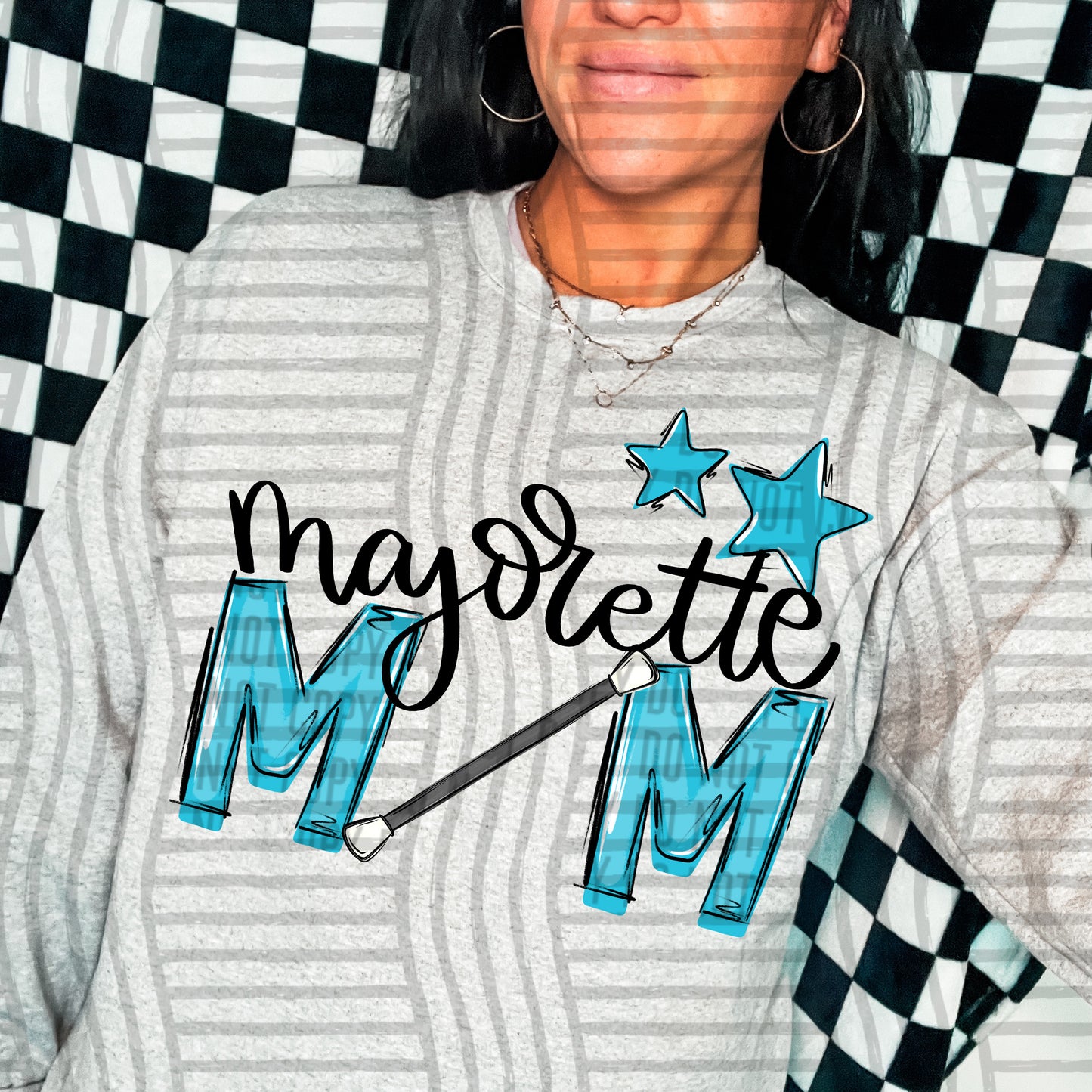 Majorette Mom - Color Dropdown Digital Download 300DPI PNG FILE