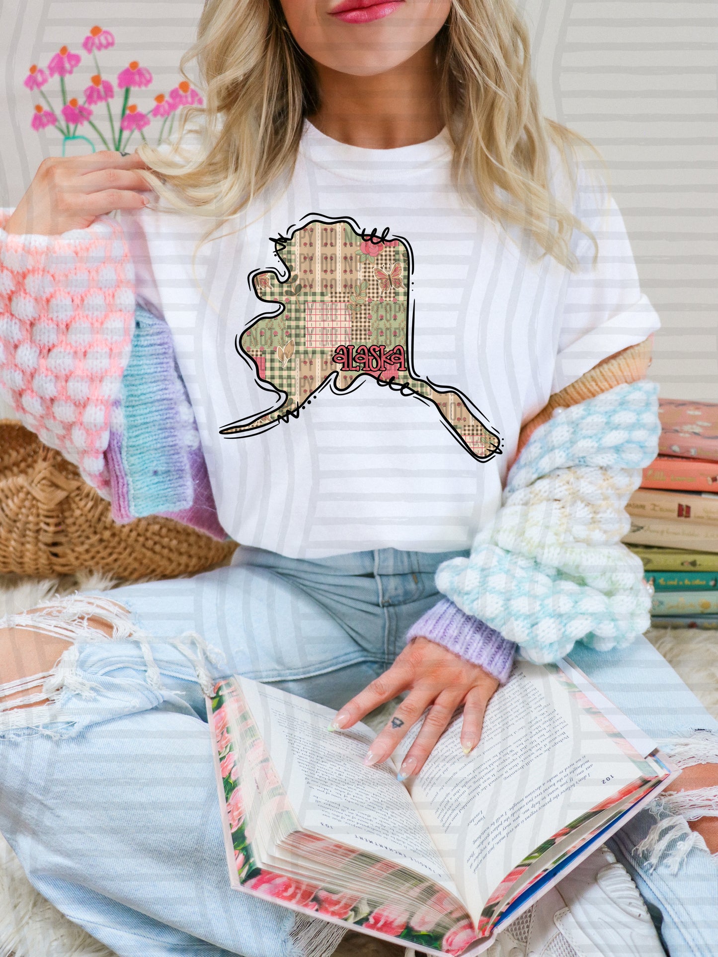 Butterfly Cottage STATES -PICK A STATE -  Digital download 300DPI PNG FILE
