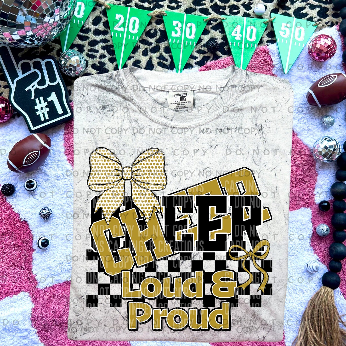 Cheer loud & proud - Color Dropdown Digital Download 300DPI PNG FILE